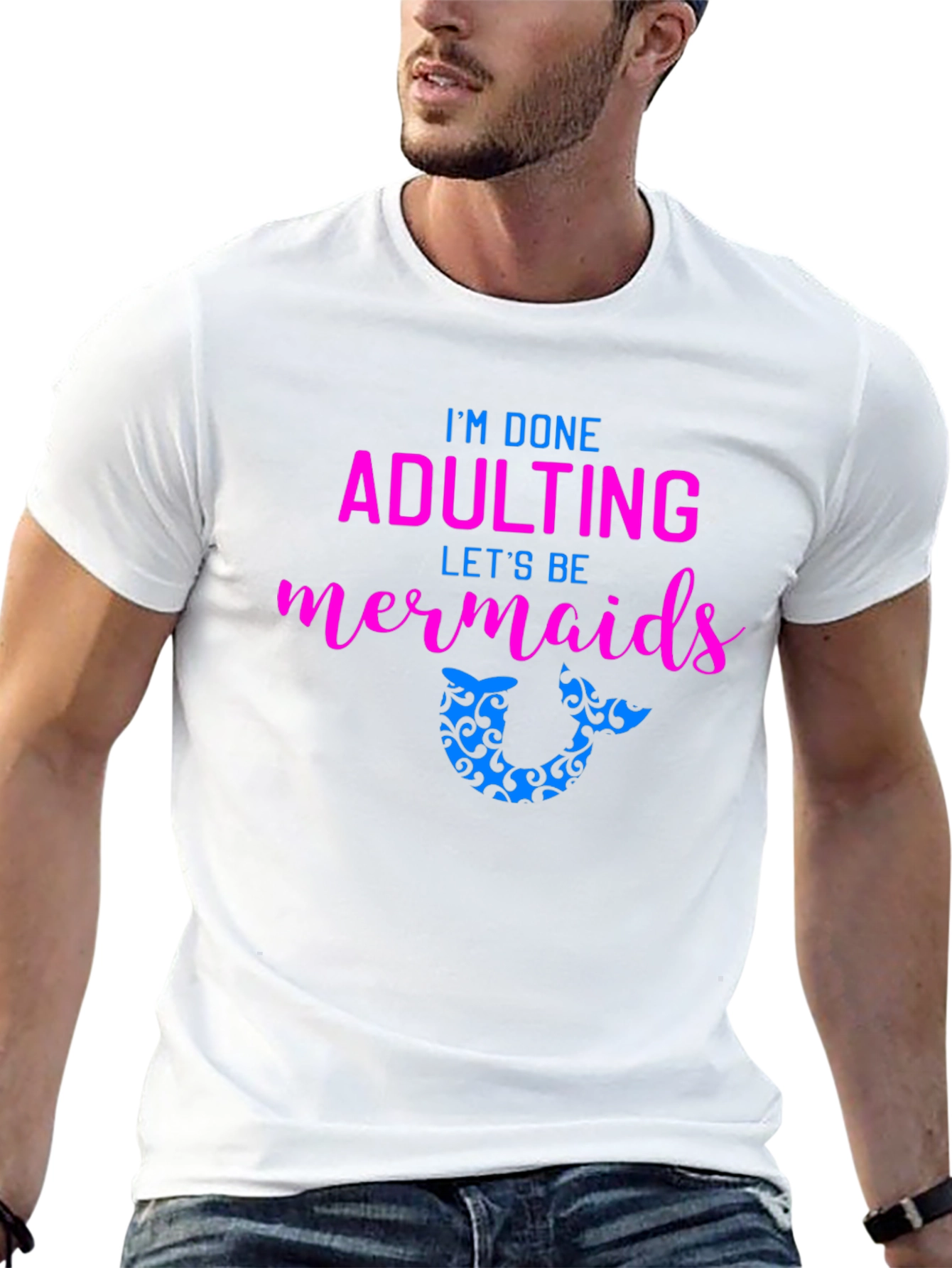 Adulting Mermaid T-Shirt - Fun & Playful Tee