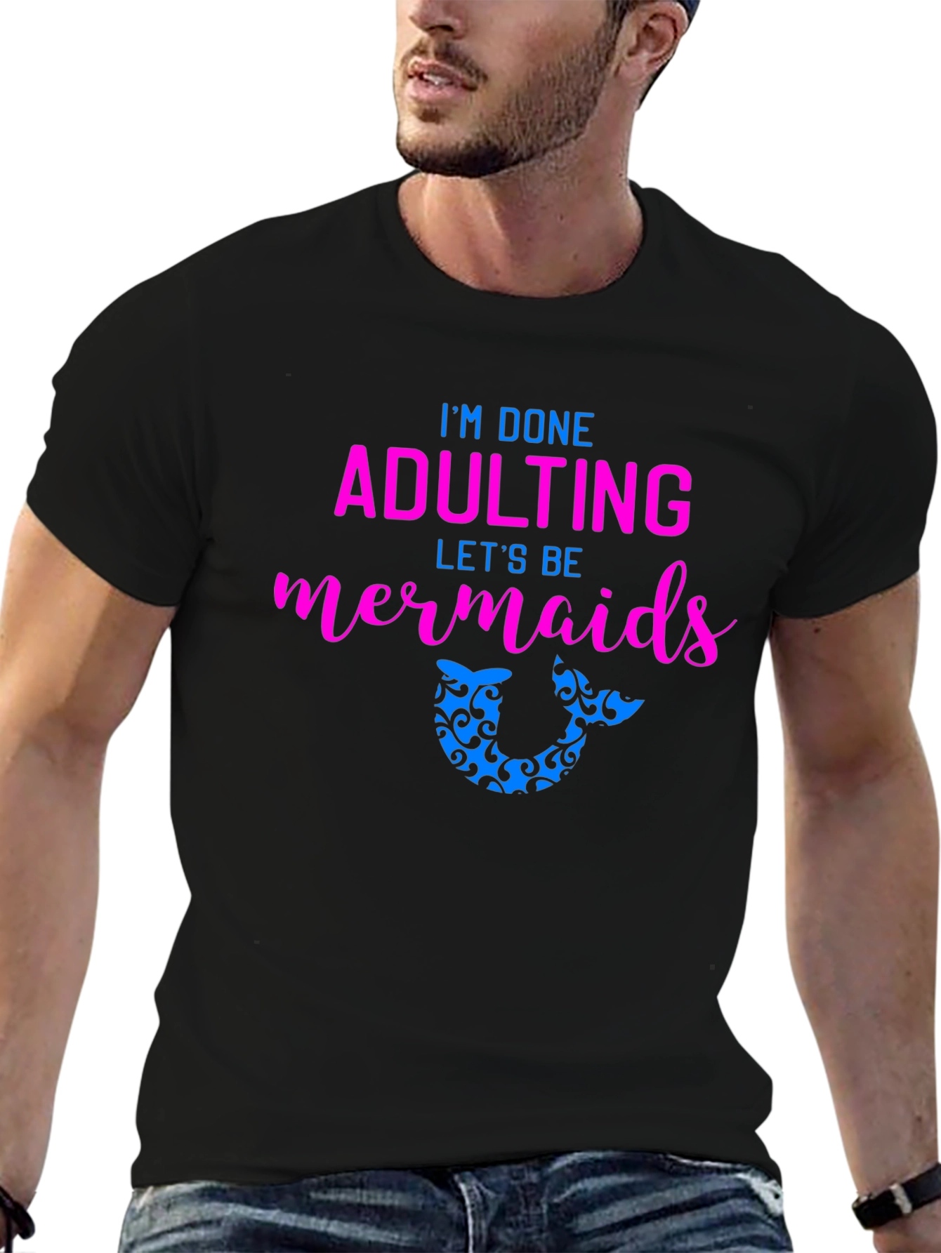 Adulting Mermaid T-Shirt - Fun & Playful Tee