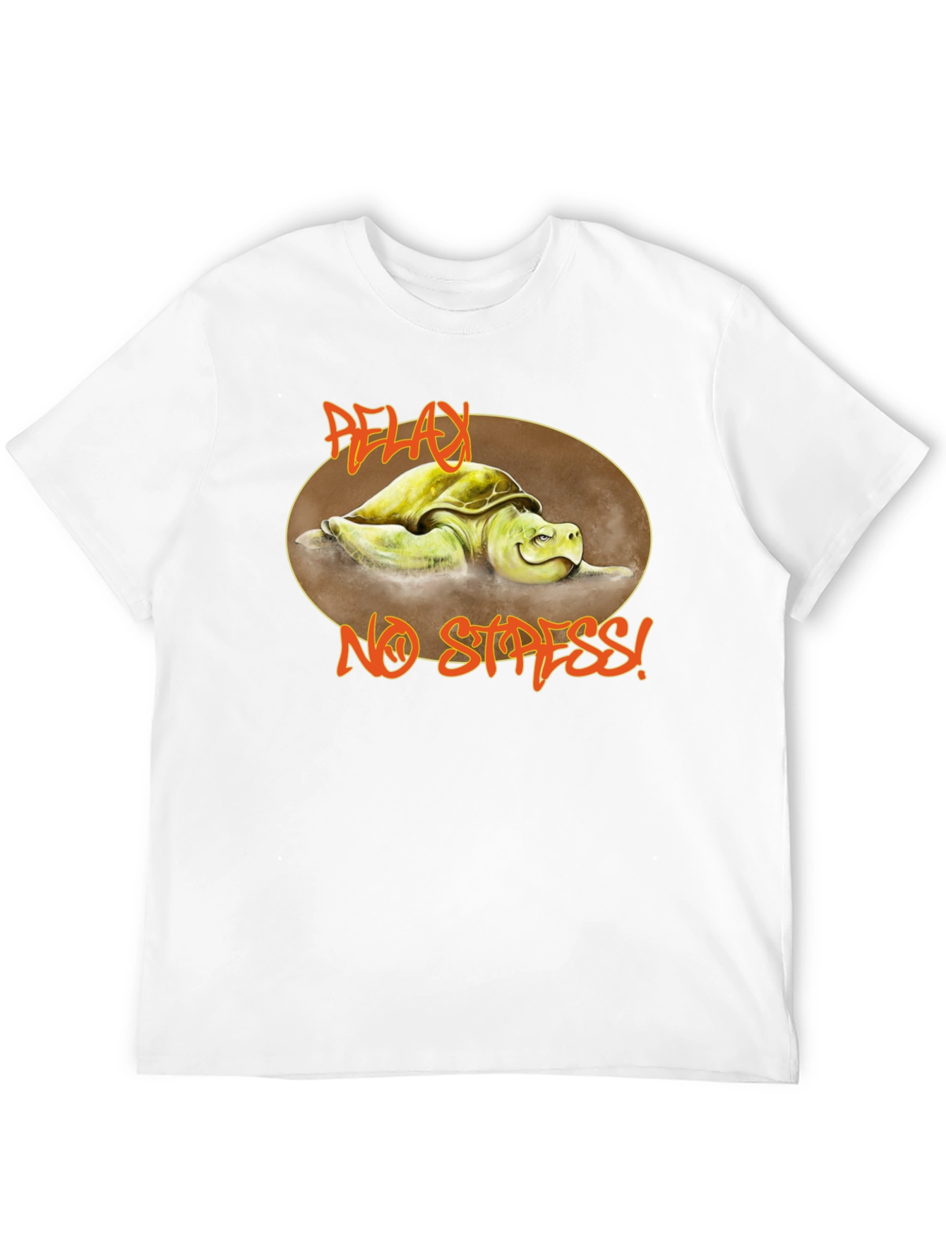 Relax No Stress Turtle Graphic T-Shirt