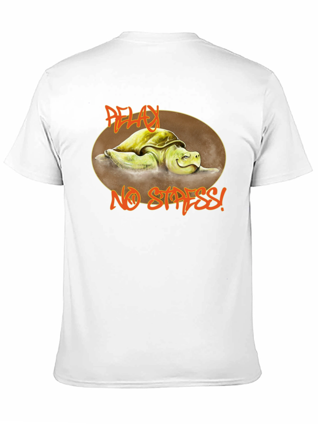Relax No Stress Turtle Graphic T-Shirt