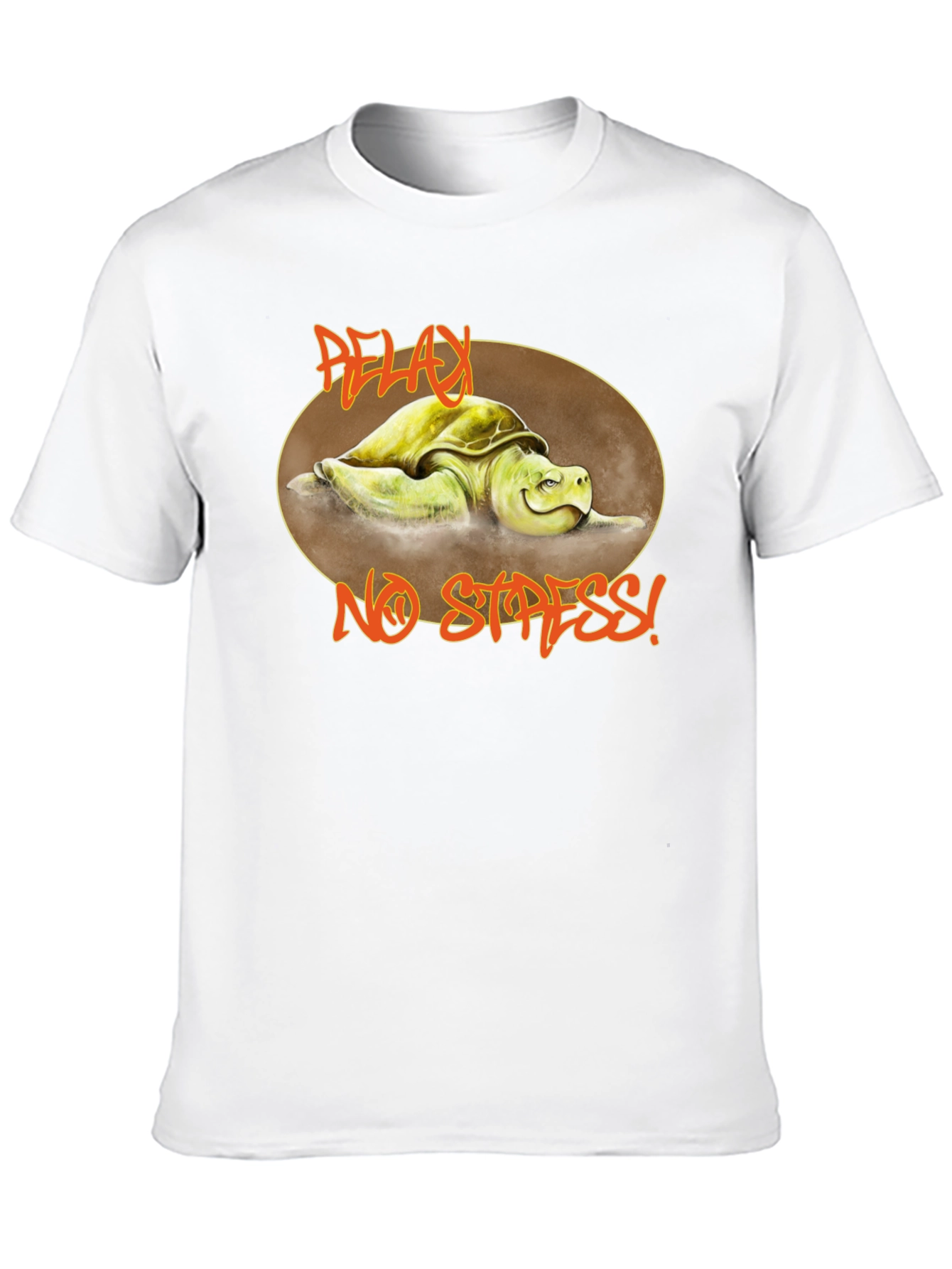Relax No Stress Turtle Graphic T-Shirt