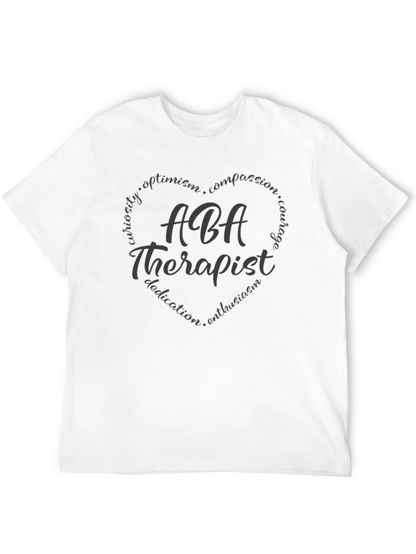 ABA Therapist Heart Graphic T-Shirt