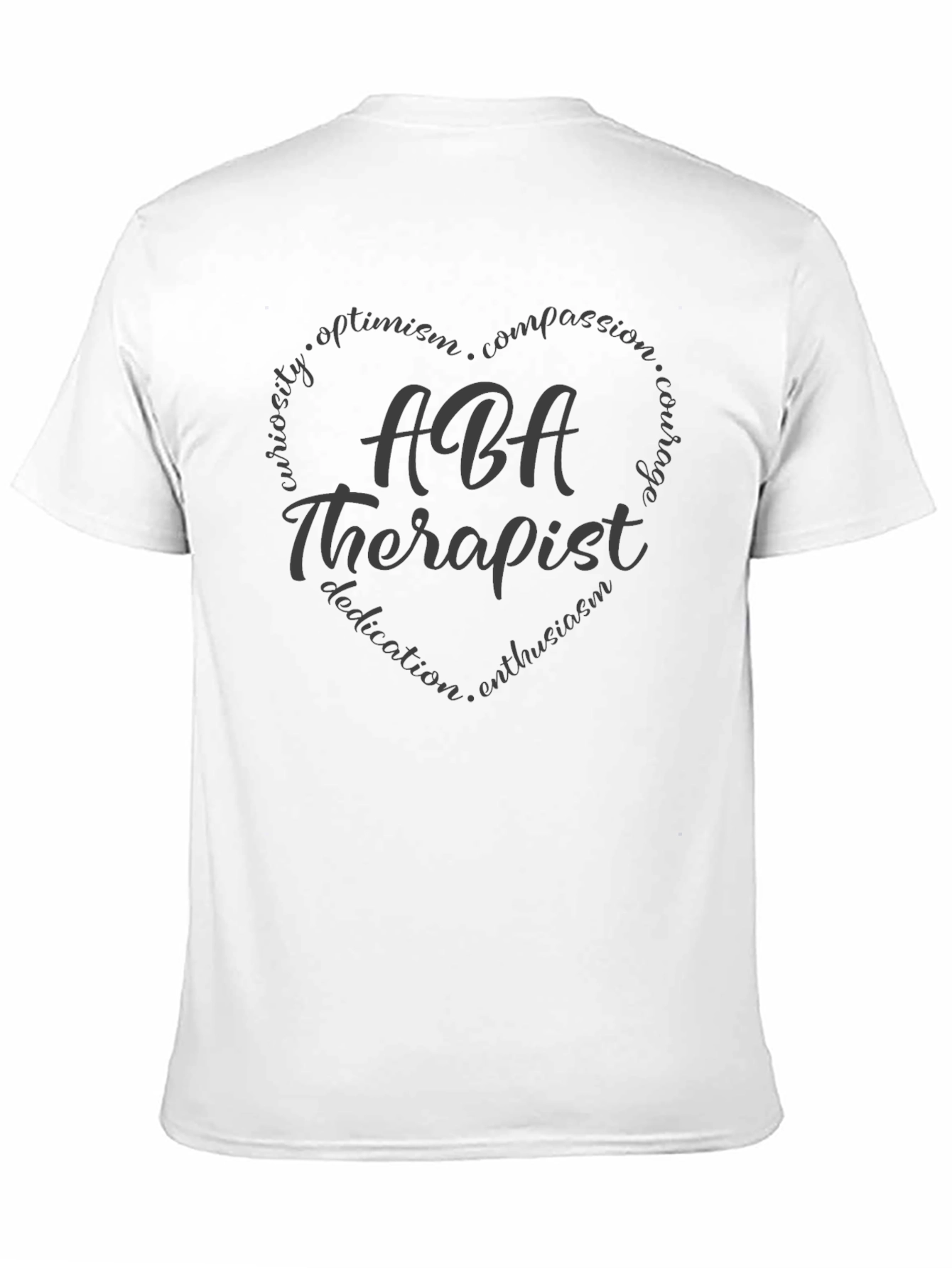 ABA Therapist Heart Graphic T-Shirt