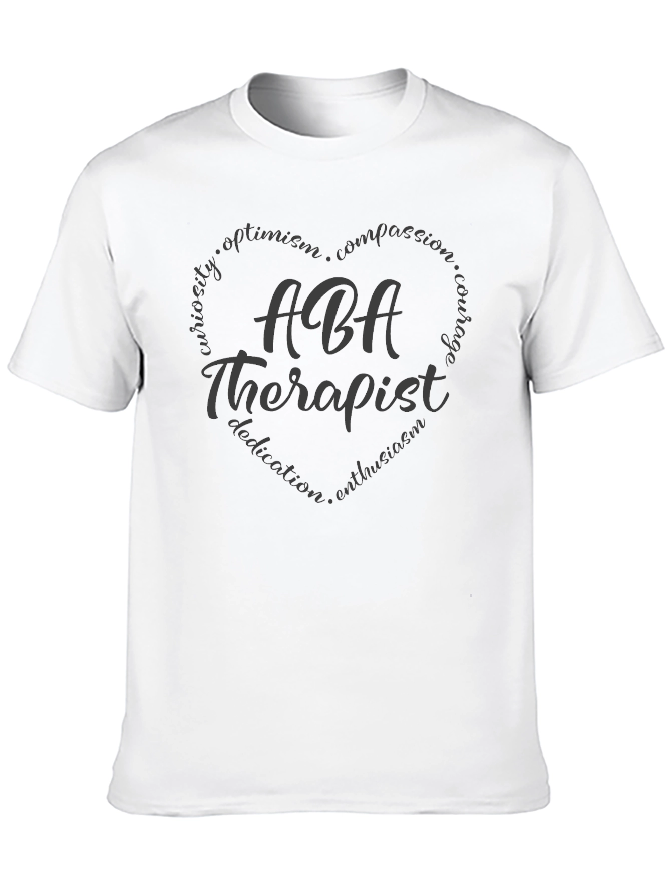 ABA Therapist Heart Graphic T-Shirt
