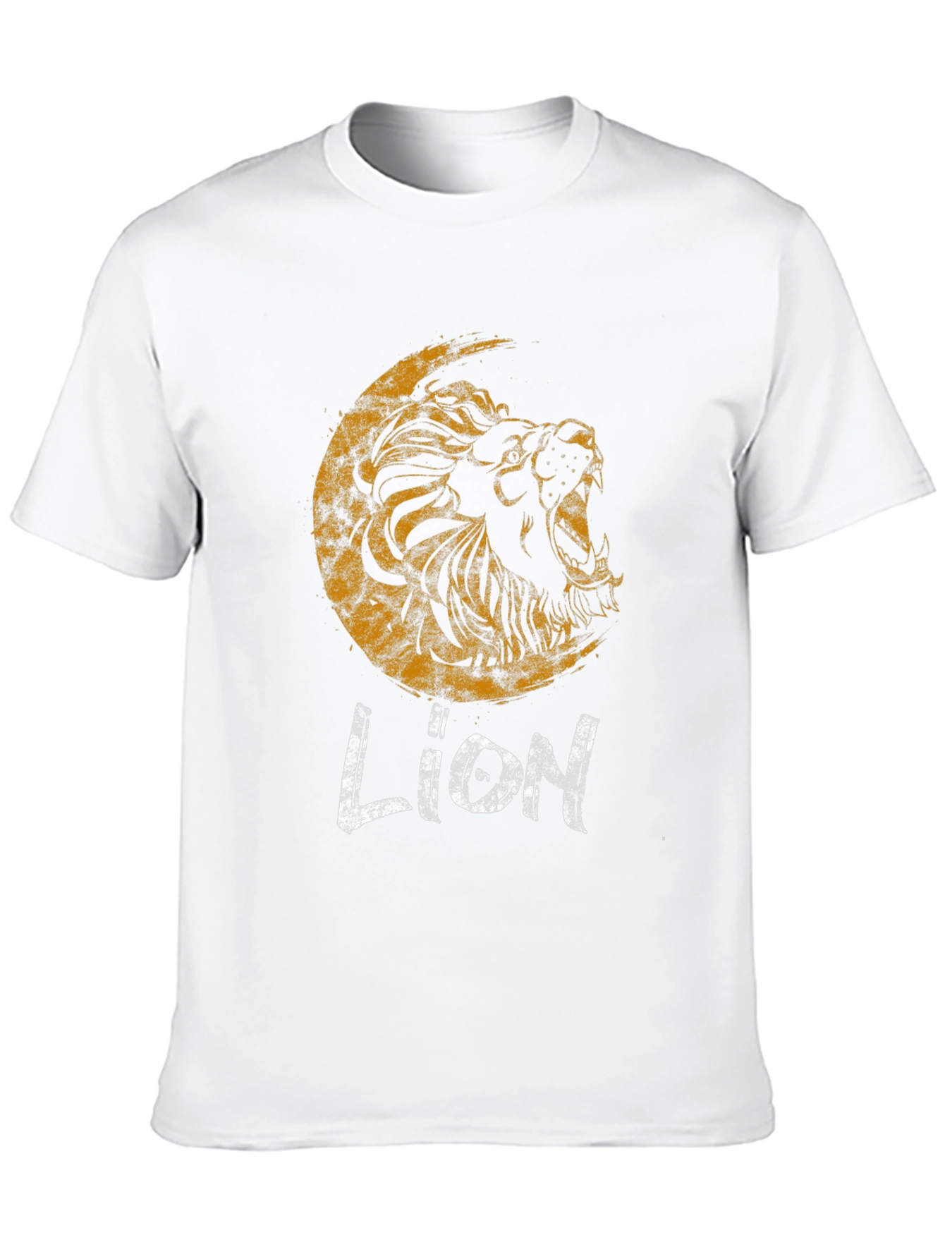 Roaring Lion Graphic Print Black T-Shirt