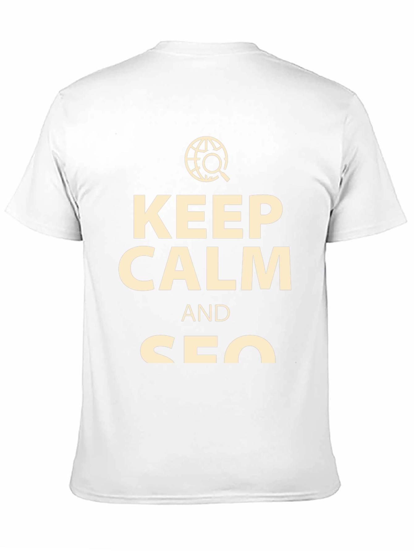 Keep Calm SEO T-Shirt - Black Cotton Tee