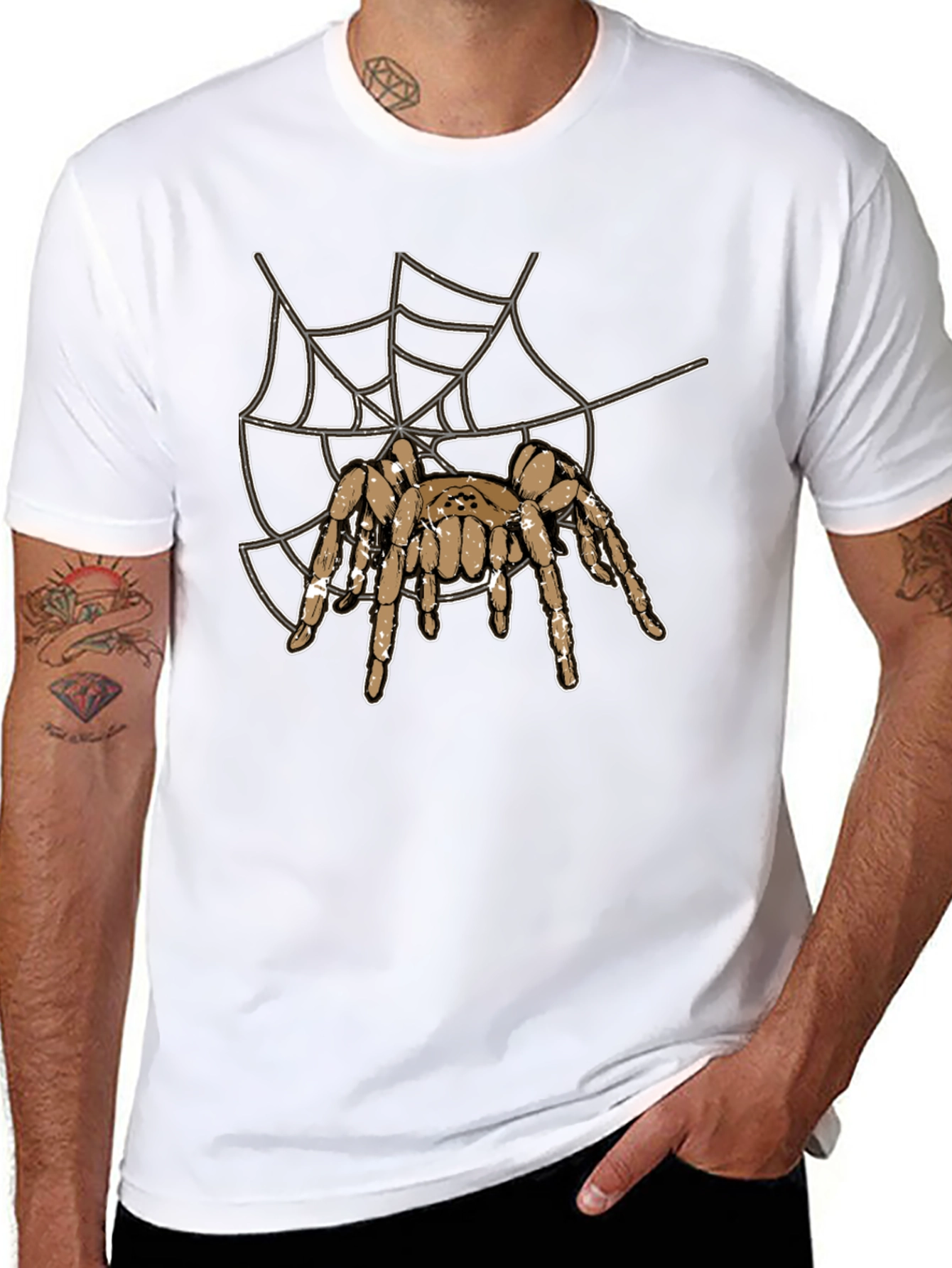 Spider Web Graphic T-Shirt - Halloween Special