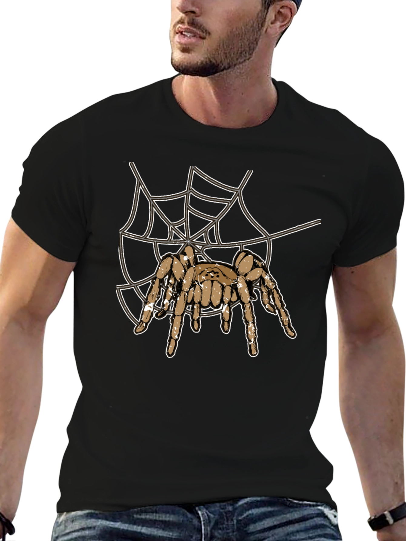 Spider Web Graphic T-Shirt - Halloween Special