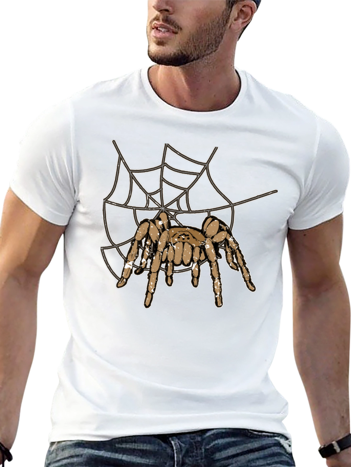 Spider Web Graphic T-Shirt - Halloween Special