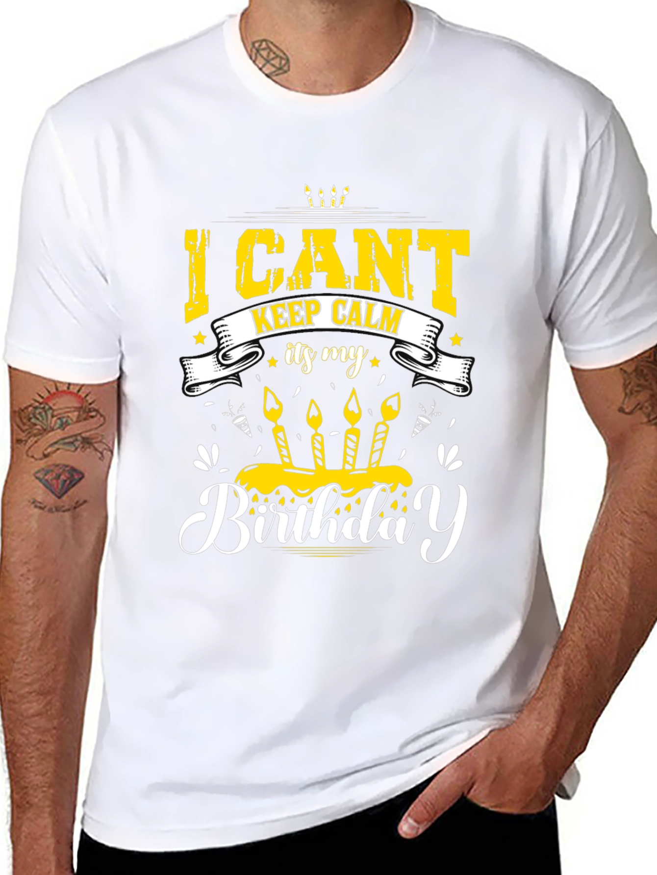 Birthday T-Shirt - I Cant Keep Calm