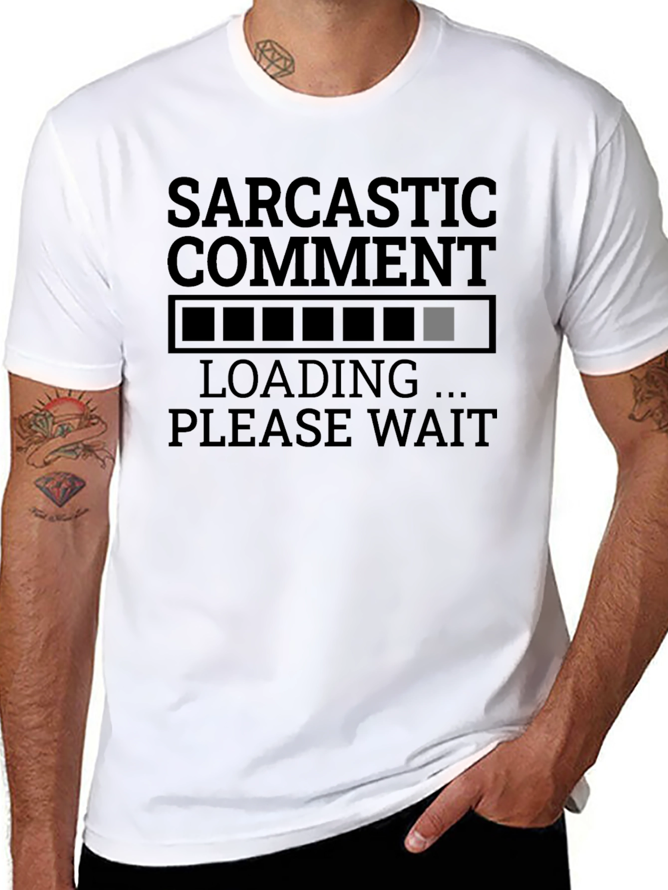 Sarcastic Comment Loading Funny Graphic T-Shirt