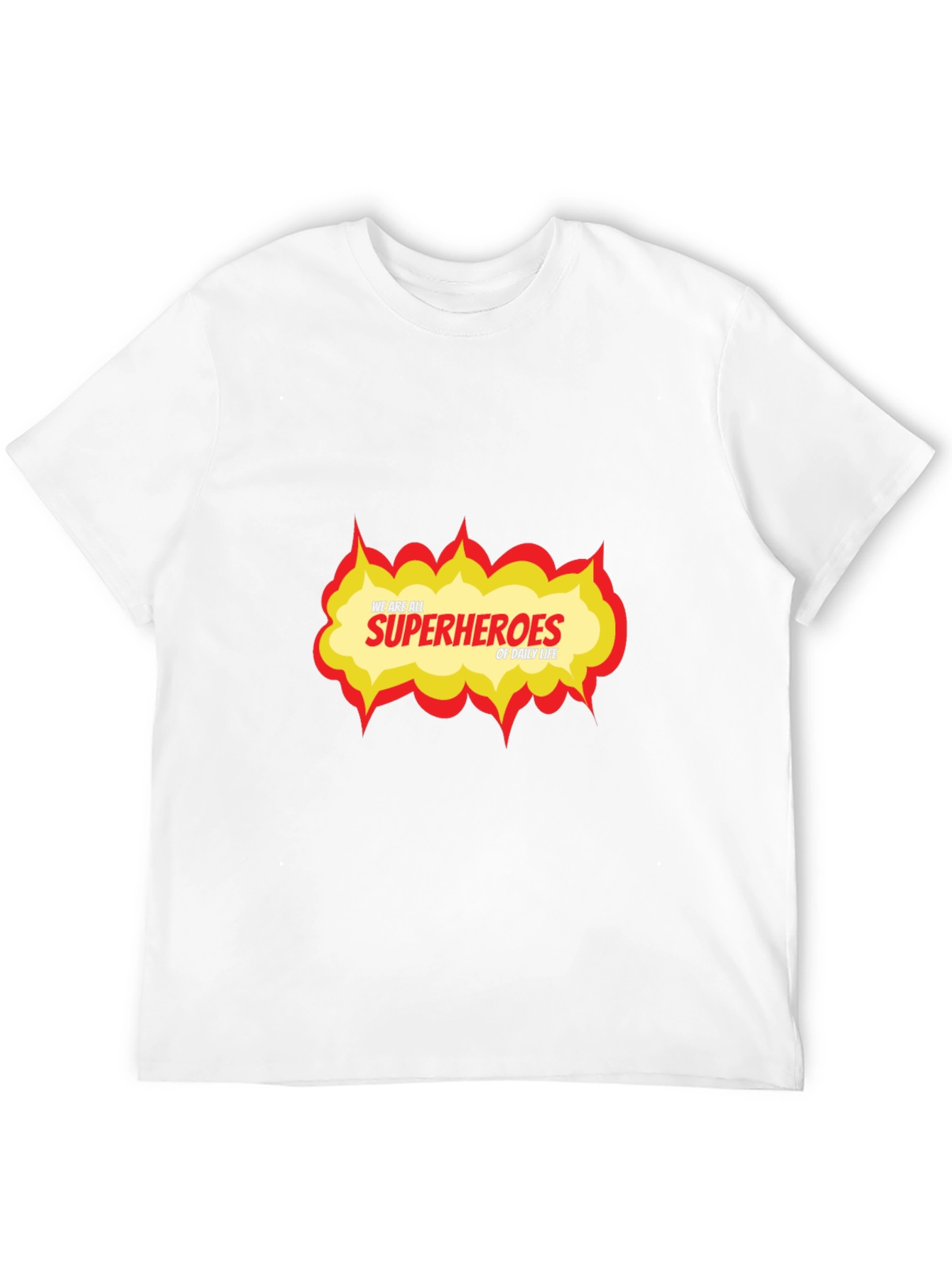 Superhero Daily Life Graphic Tee - Black