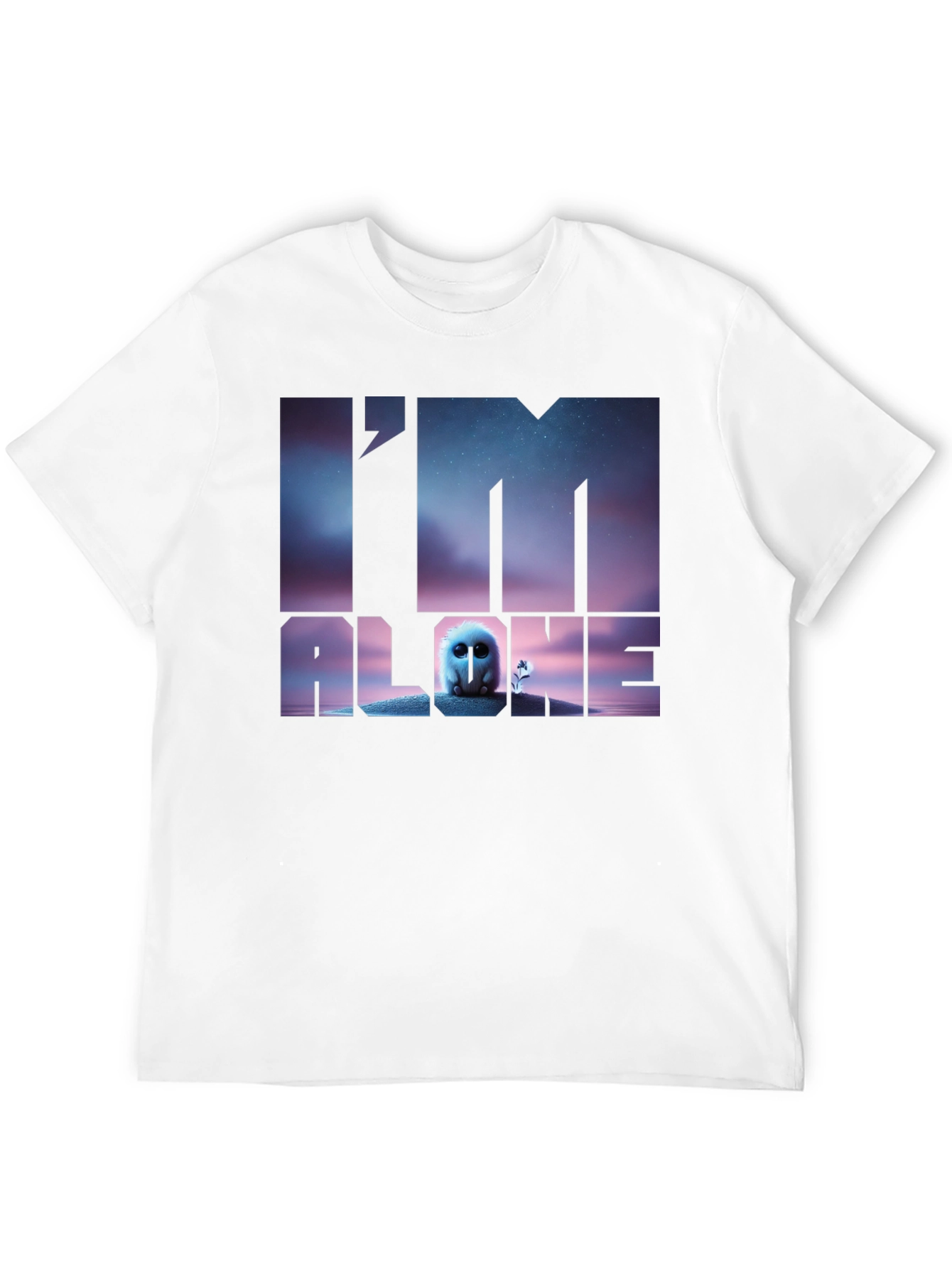 Im Alone Graphic T-Shirt - Black