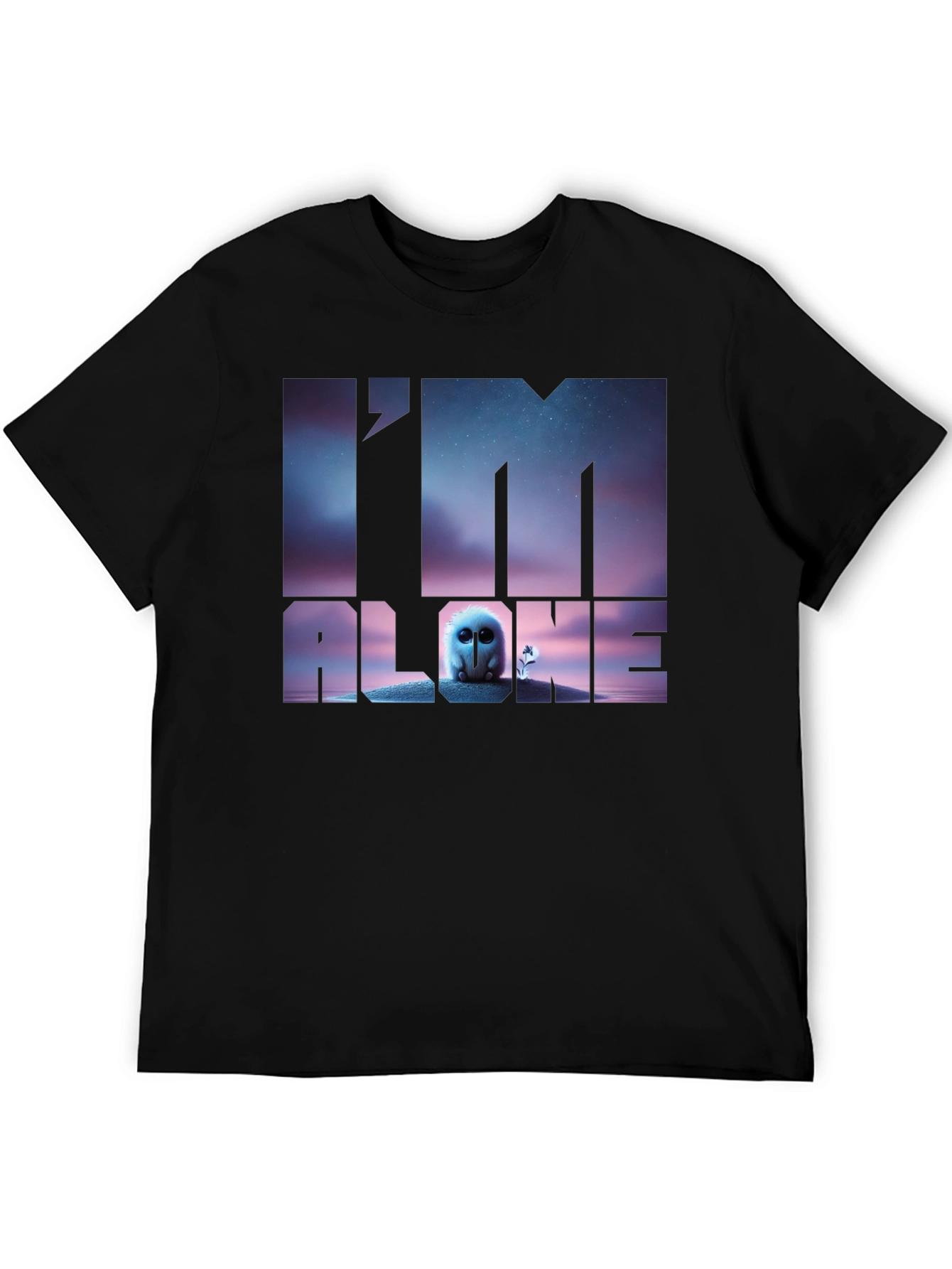 Im Alone Graphic T-Shirt - Black