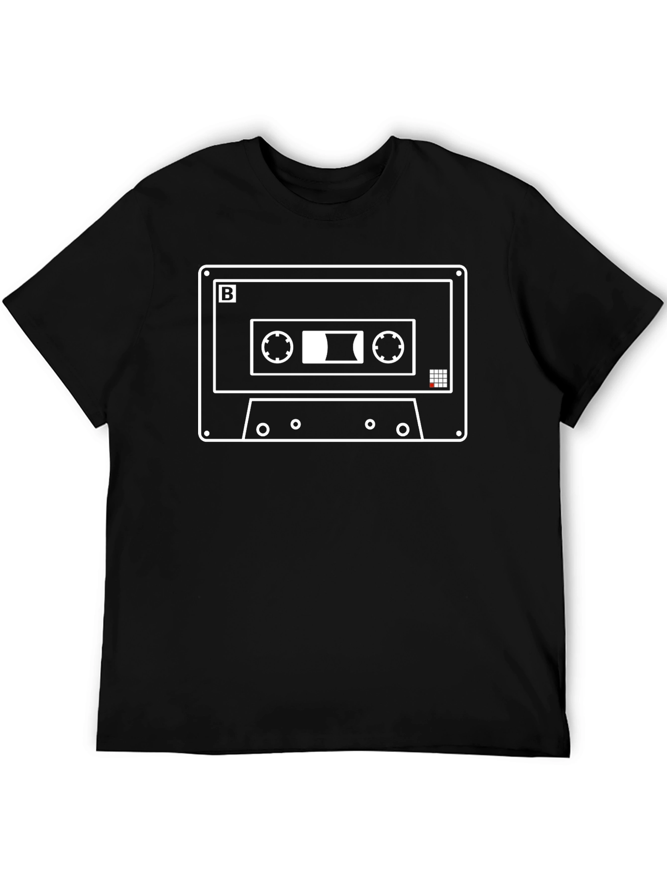 Retro Cassette Tape Graphic Tee - Classic Audio Design