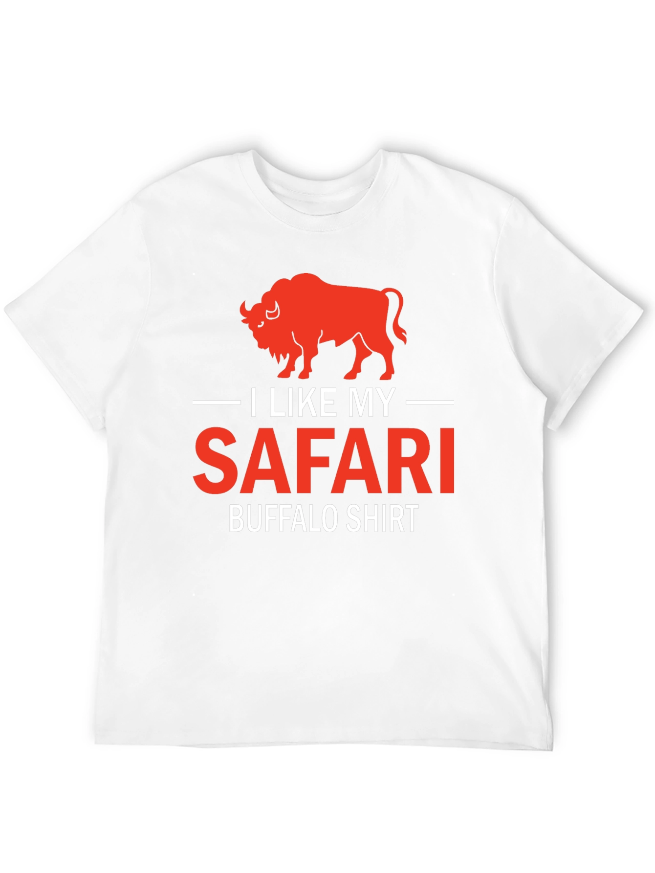 I Like My Safari Buffalo T-Shirt - Graphic Tee