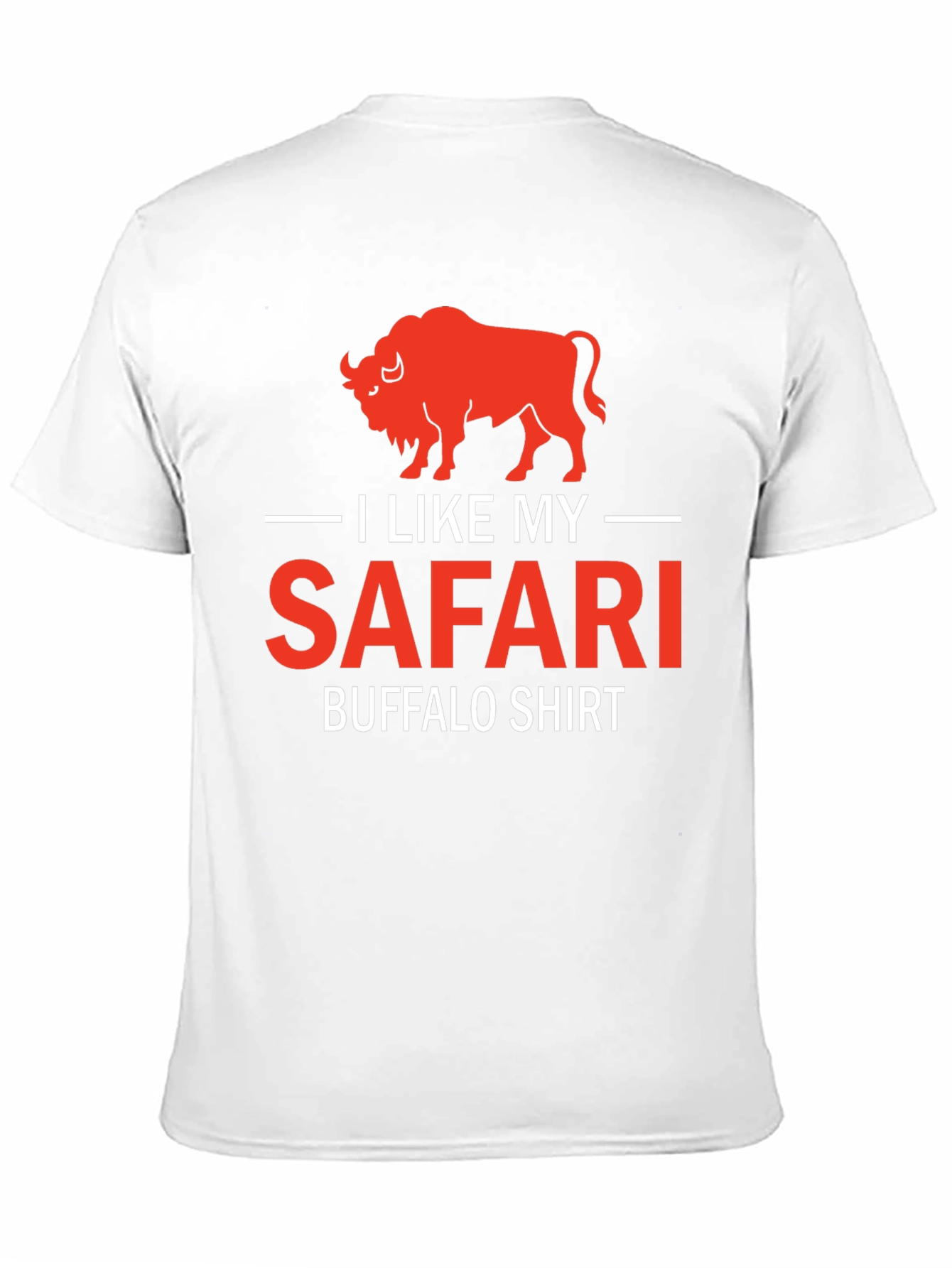 I Like My Safari Buffalo T-Shirt - Graphic Tee