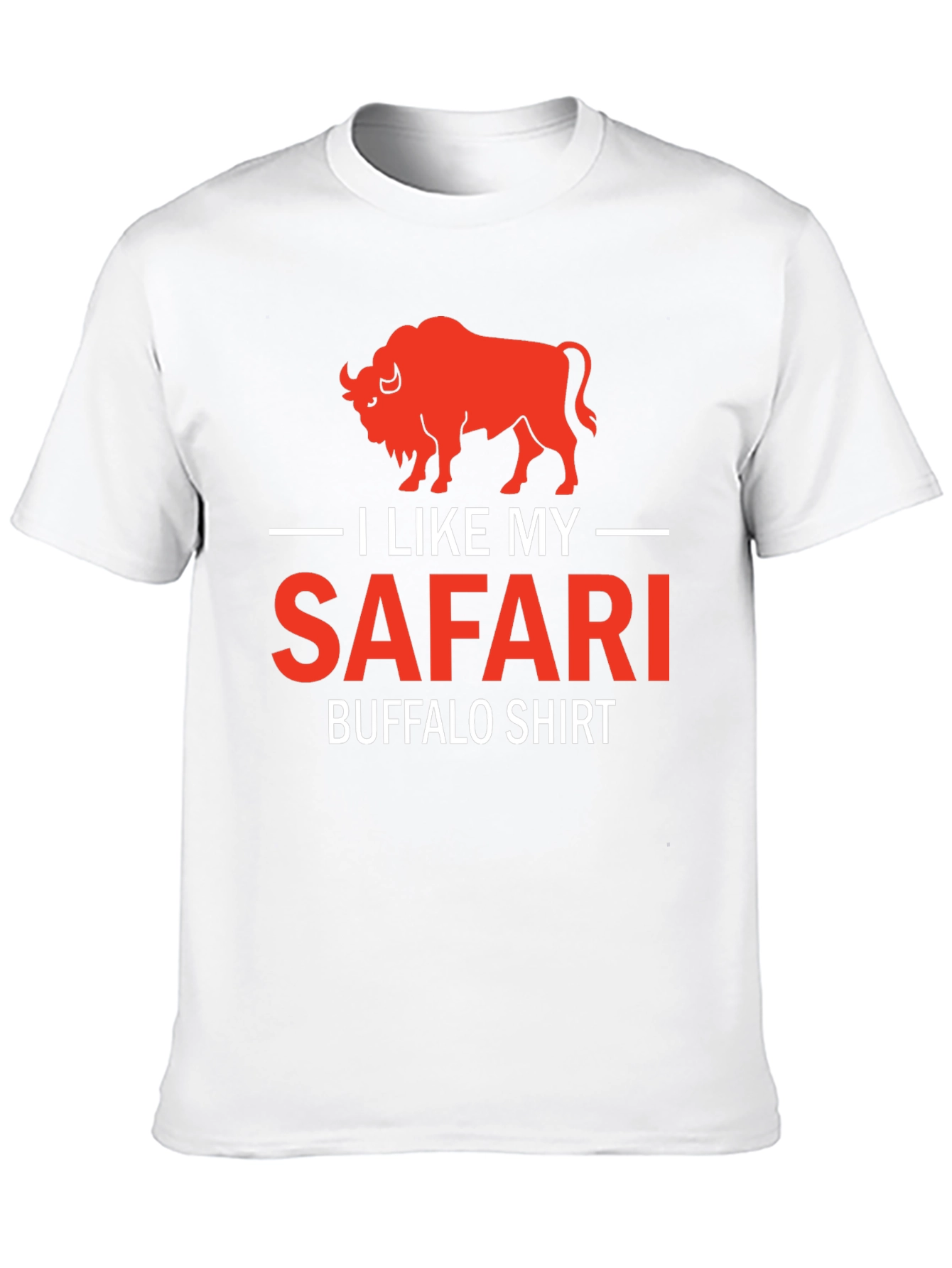 I Like My Safari Buffalo T-Shirt - Graphic Tee