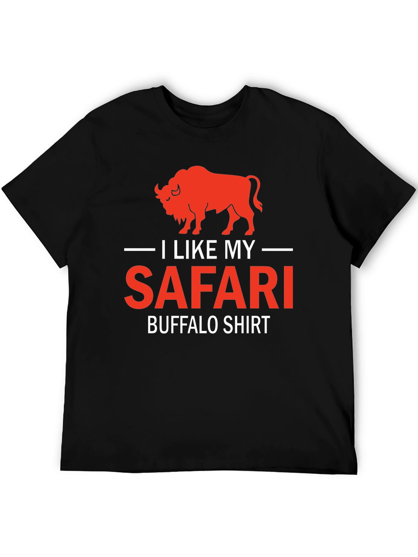 I Like My Safari Buffalo T-Shirt - Graphic Tee