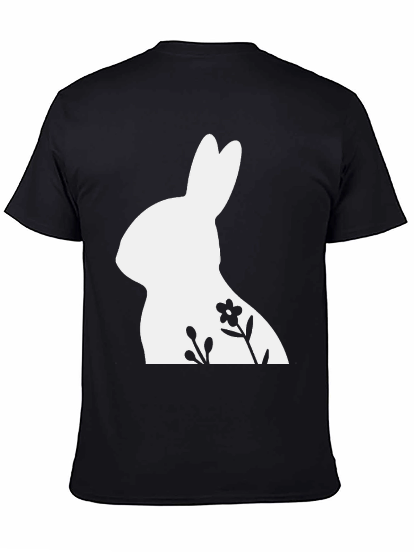 Bunny Floral Graphic Tee - Easter Shirt