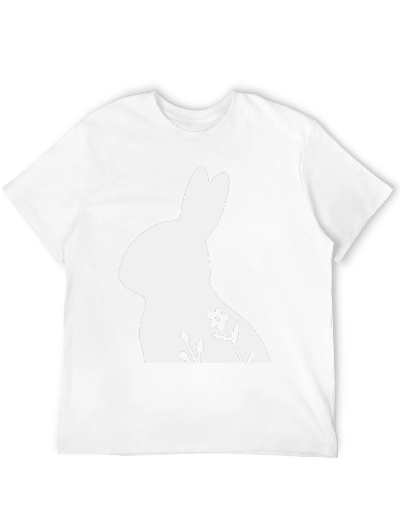 Bunny Floral Graphic Tee - Easter Shirt