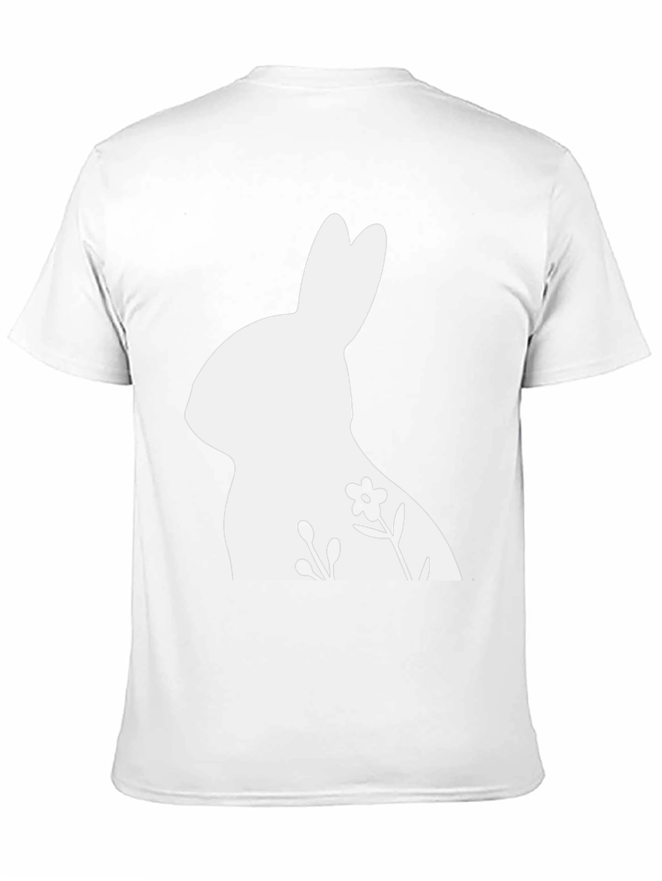 Bunny Floral Graphic Tee - Easter Shirt