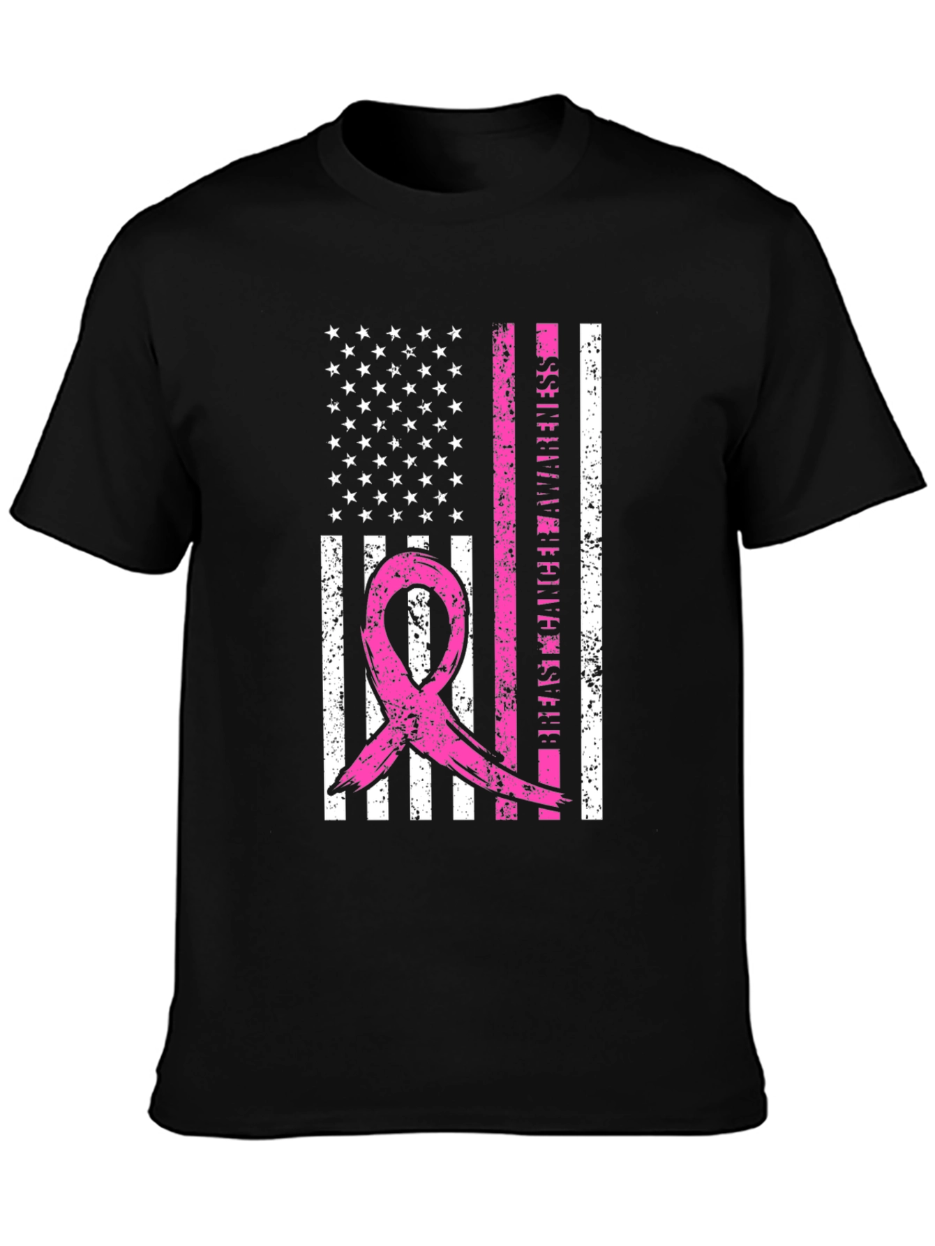 Breast Cancer Awareness Flag T-Shirt