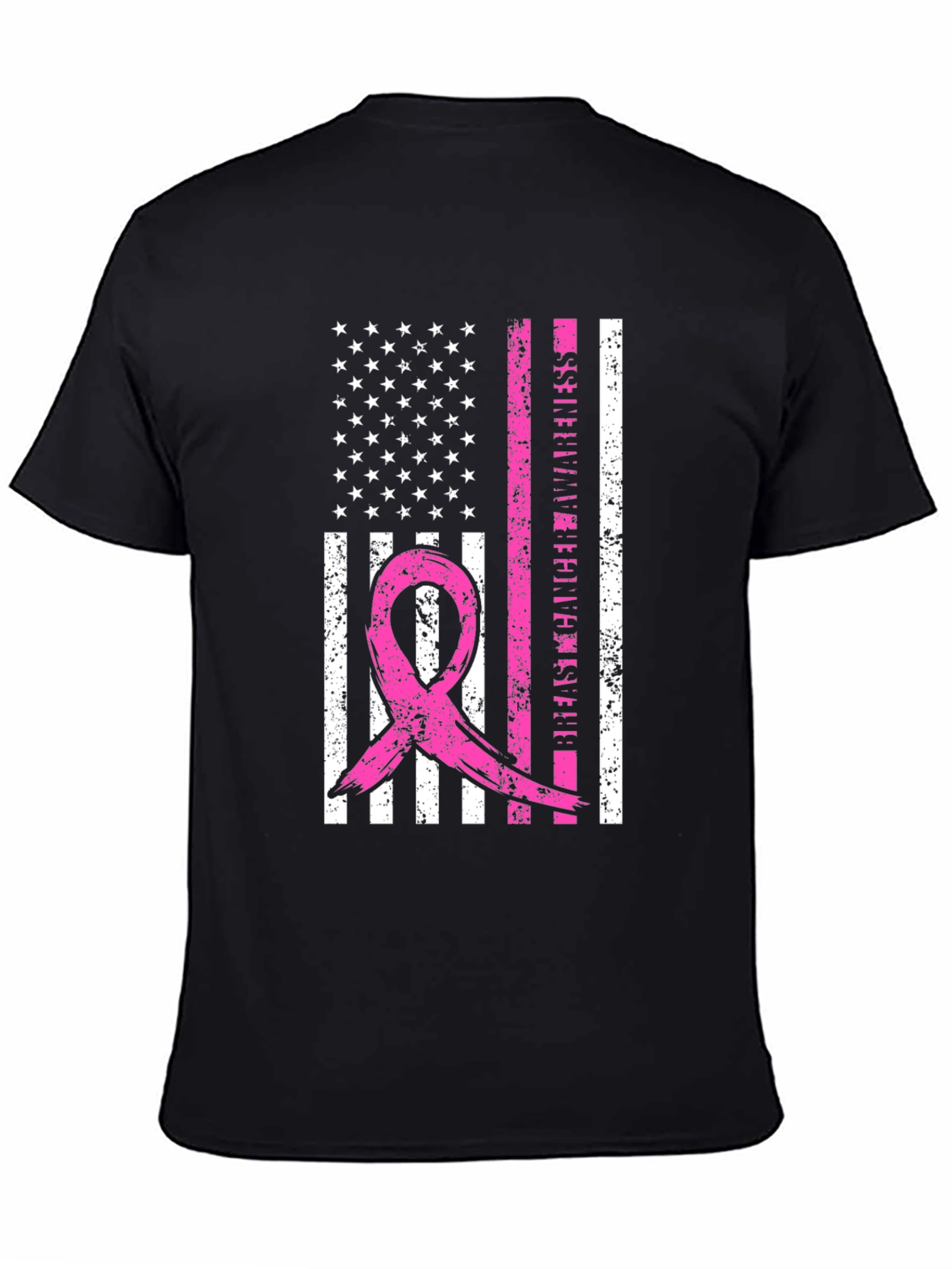 Breast Cancer Awareness Flag T-Shirt