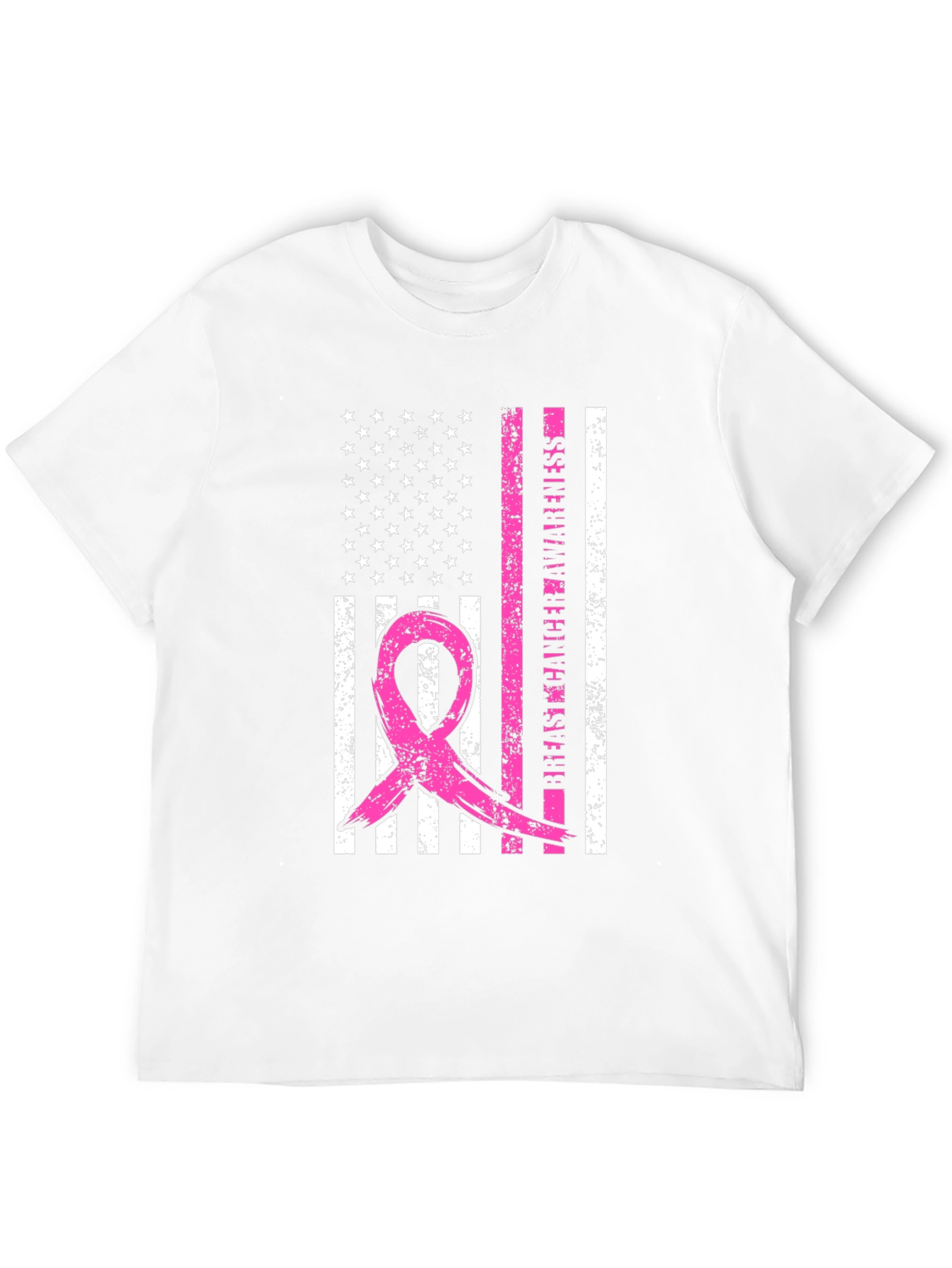 Breast Cancer Awareness Flag T-Shirt