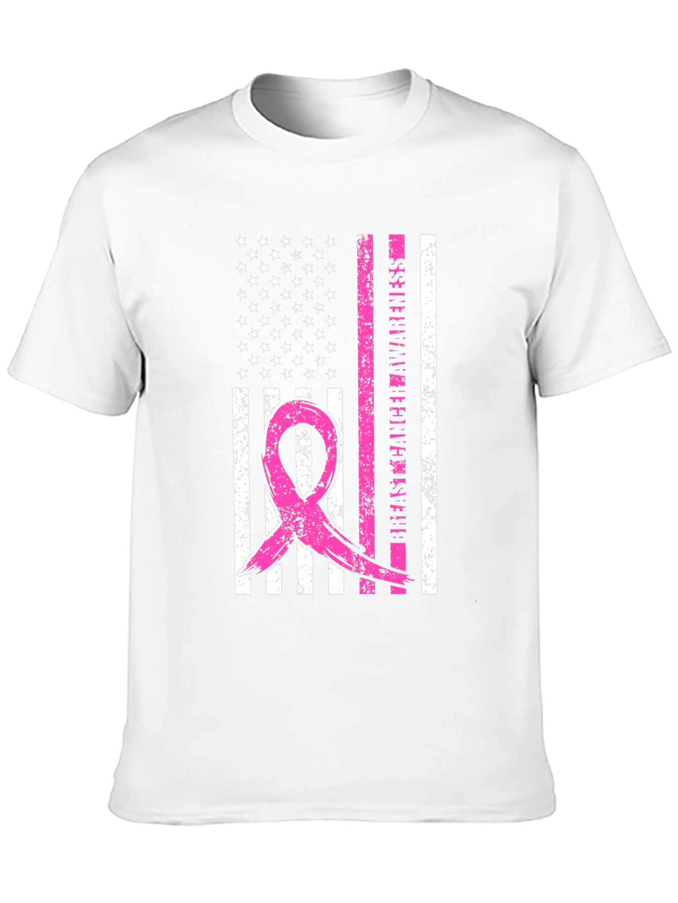 Breast Cancer Awareness Flag T-Shirt