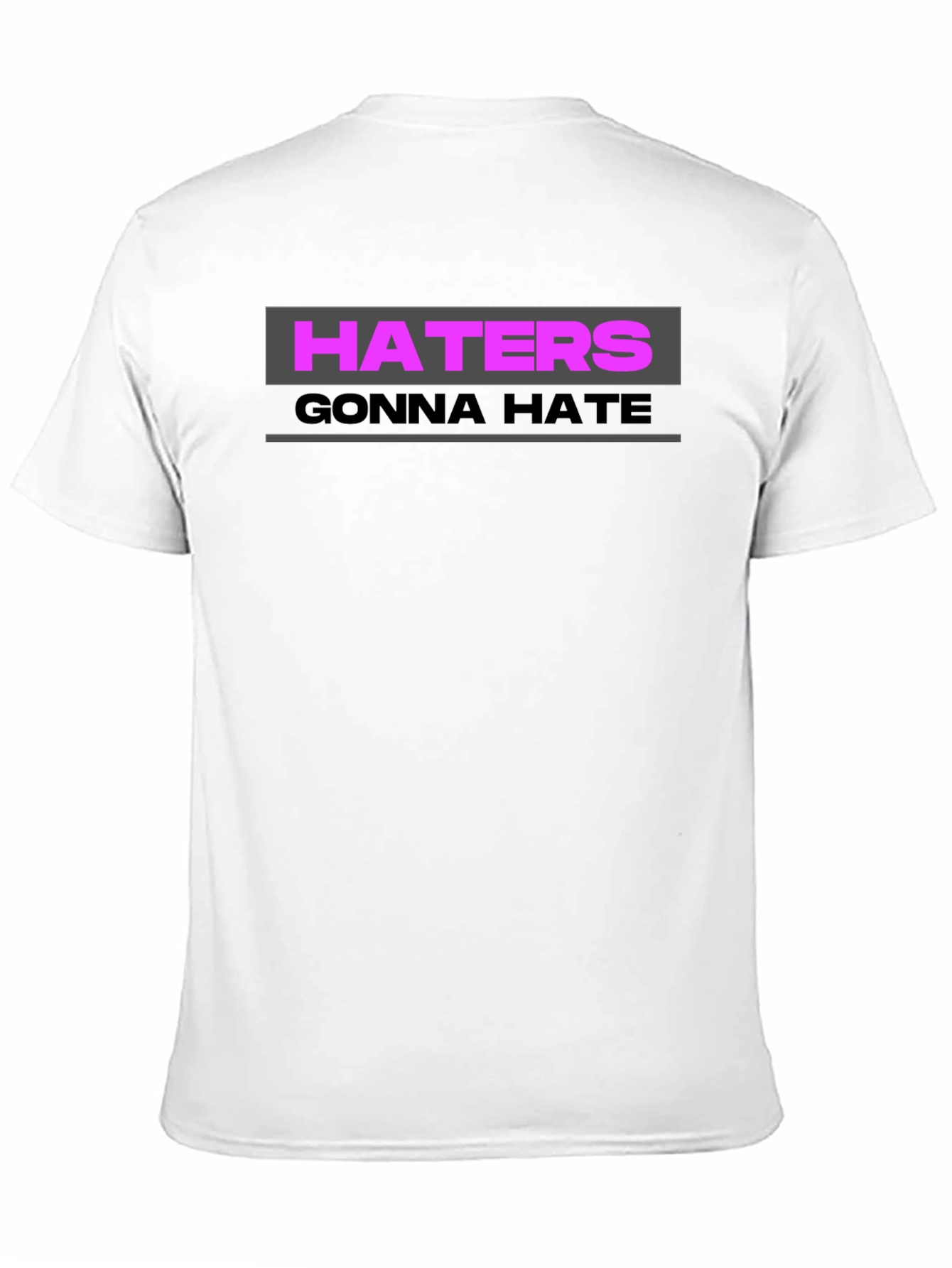 Haters Gonna Hate Graphic Tee - Trendy Black T-Shirt