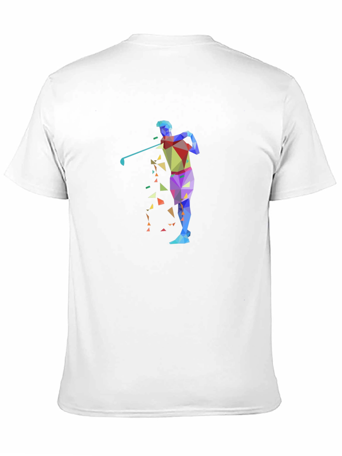 Abstract Golf Graphic Black T-Shirt