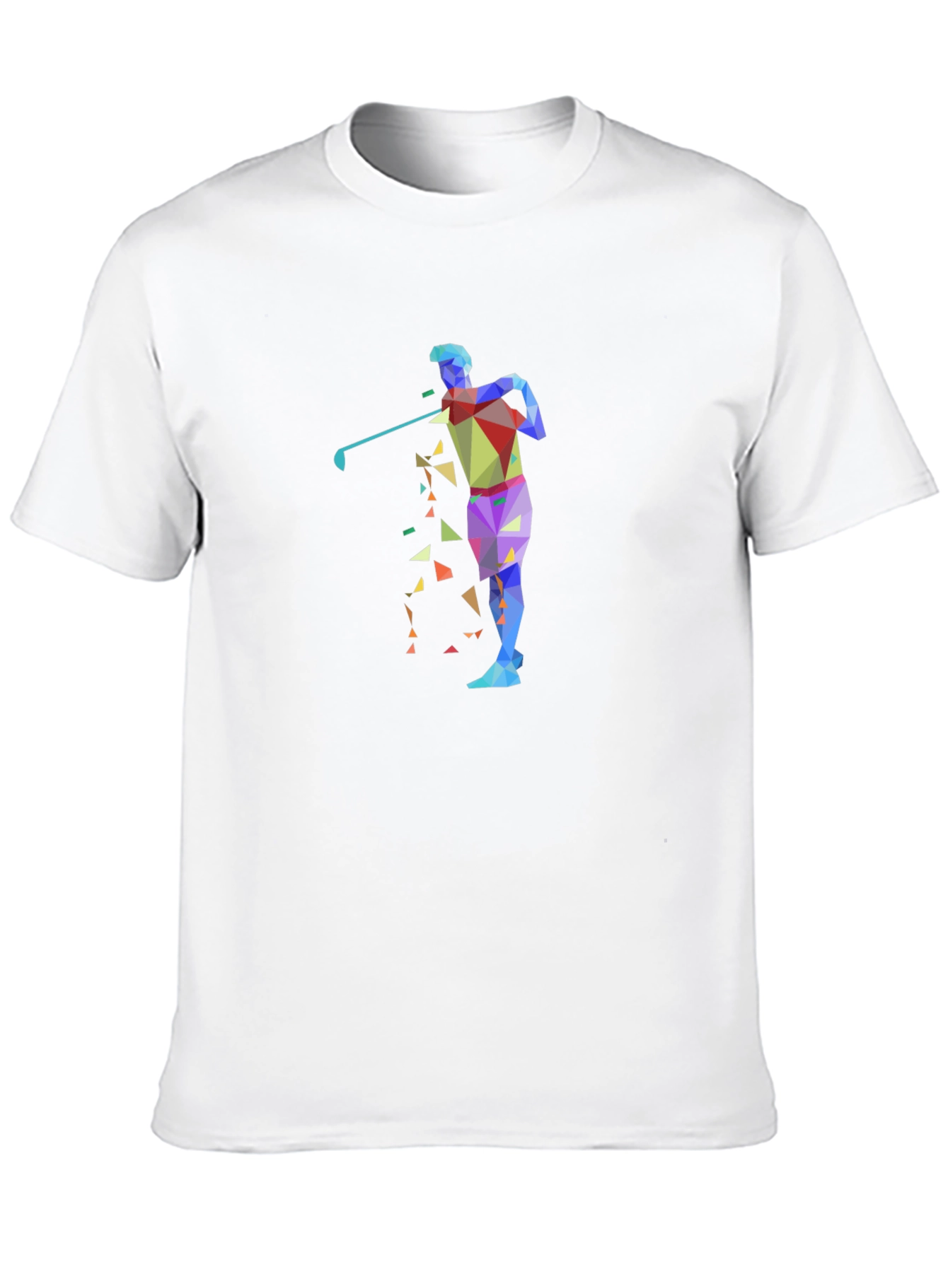 Abstract Golf Graphic Black T-Shirt