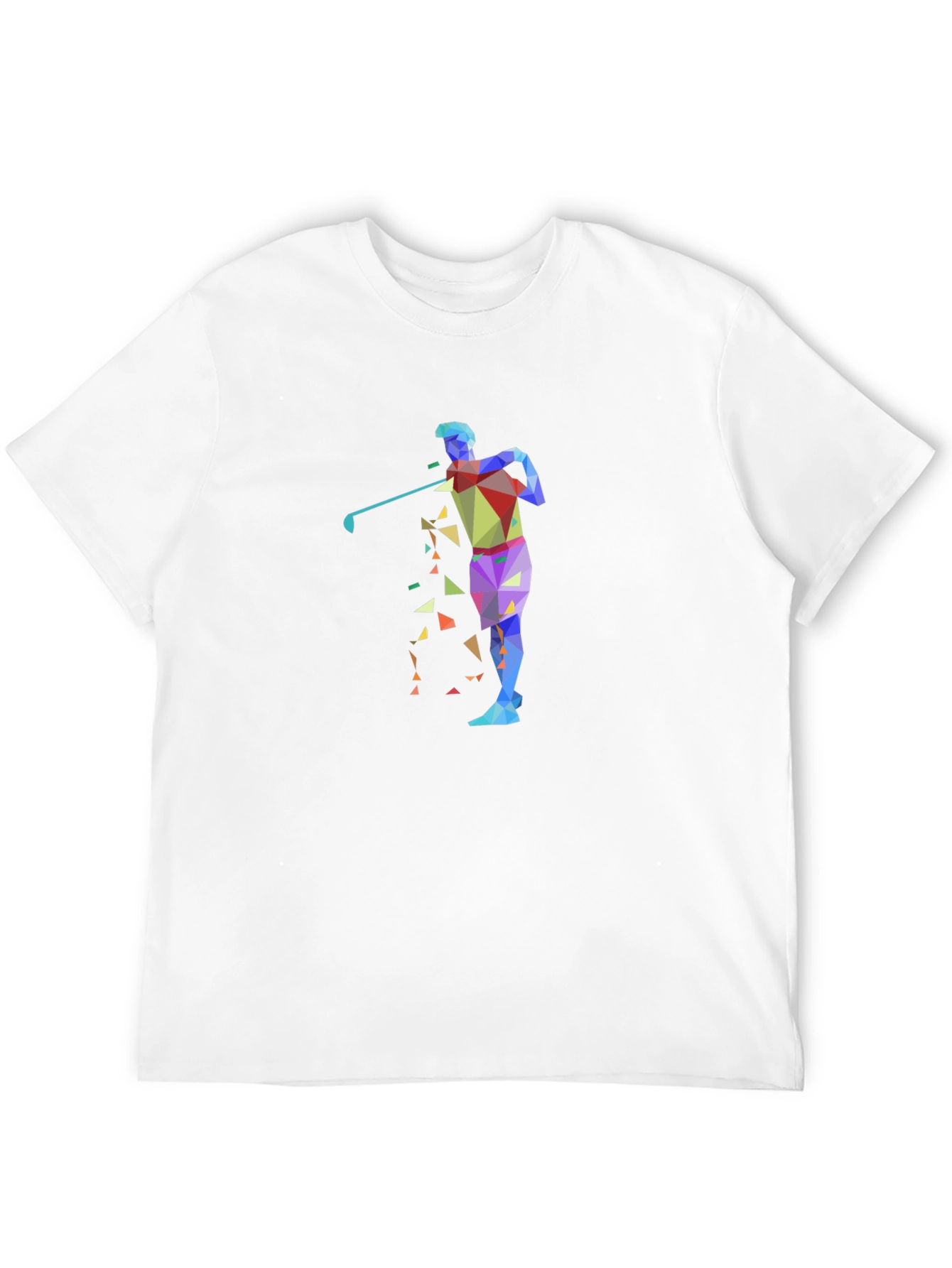 Abstract Golf Graphic Black T-Shirt