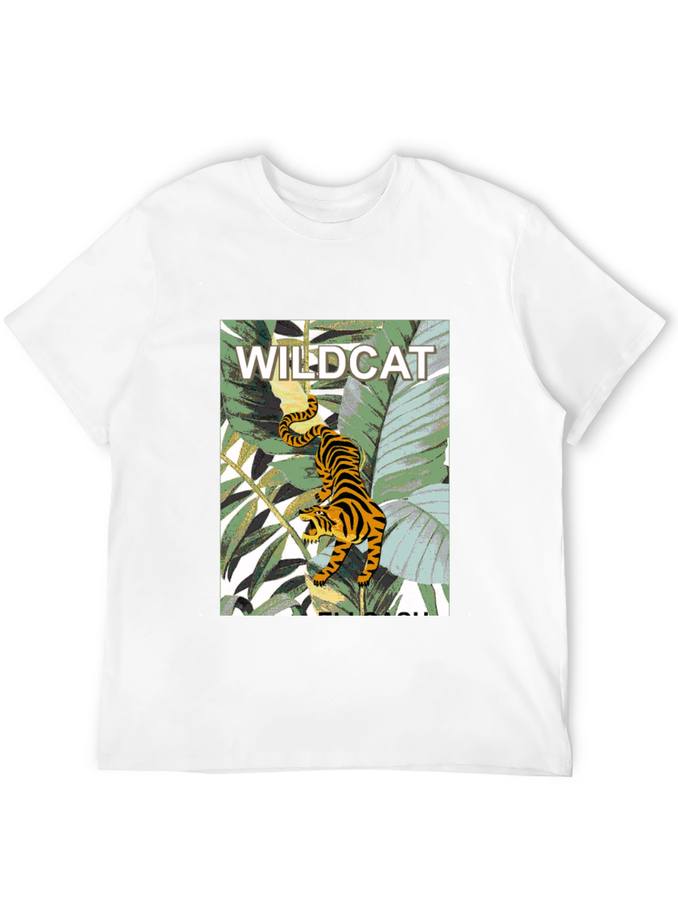 Wildcat Jungle Graphic Tee - Mens Black T-Shirt