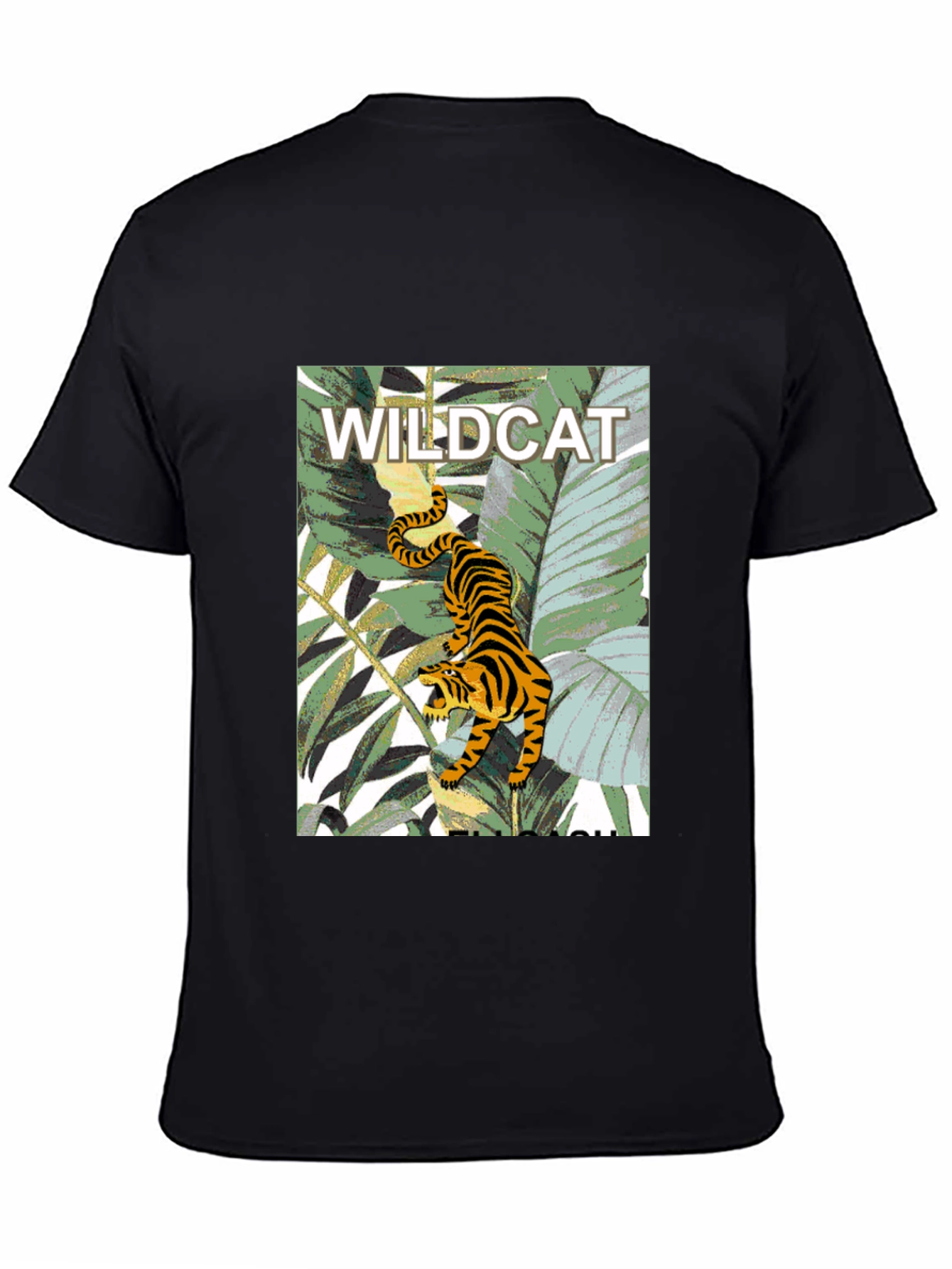 Wildcat Jungle Graphic Tee - Mens Black T-Shirt