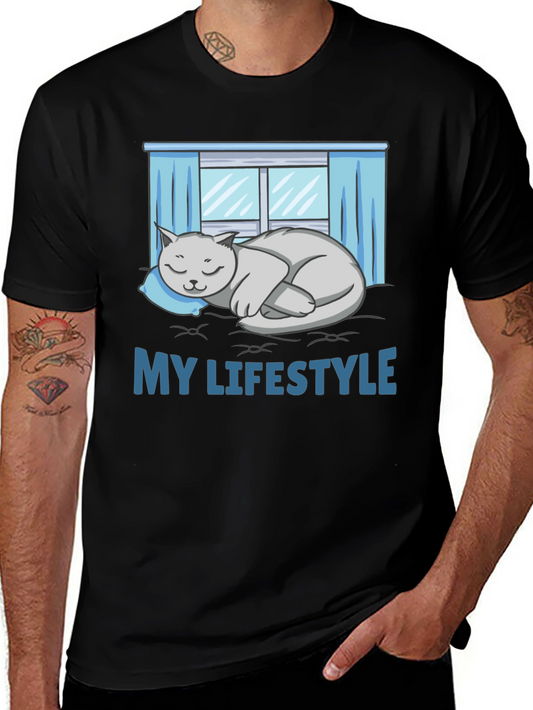 My Lifestyle Cat Nap T-Shirt - Relaxed Fit