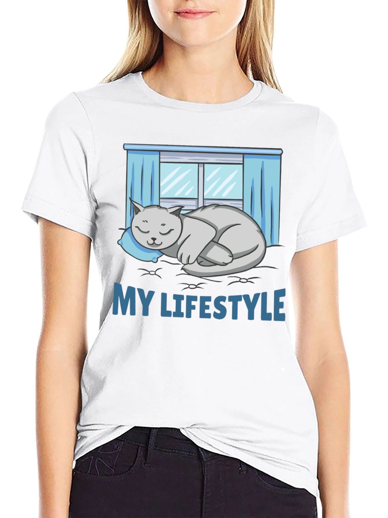 My Lifestyle Cat Nap T-Shirt - Relaxed Fit