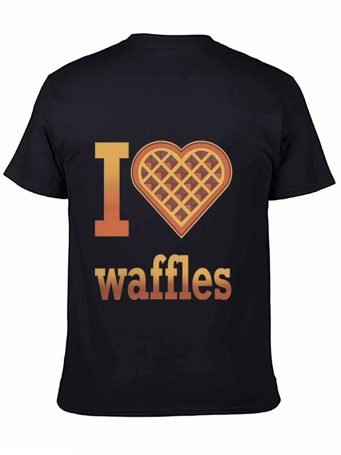I Heart Waffles Graphic T-Shirt - Novelty Tee