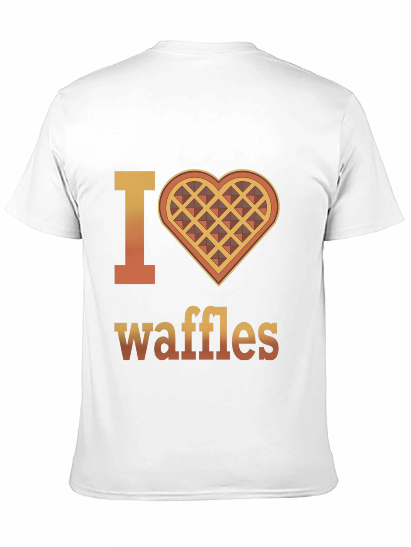 I Heart Waffles Graphic T-Shirt - Novelty Tee
