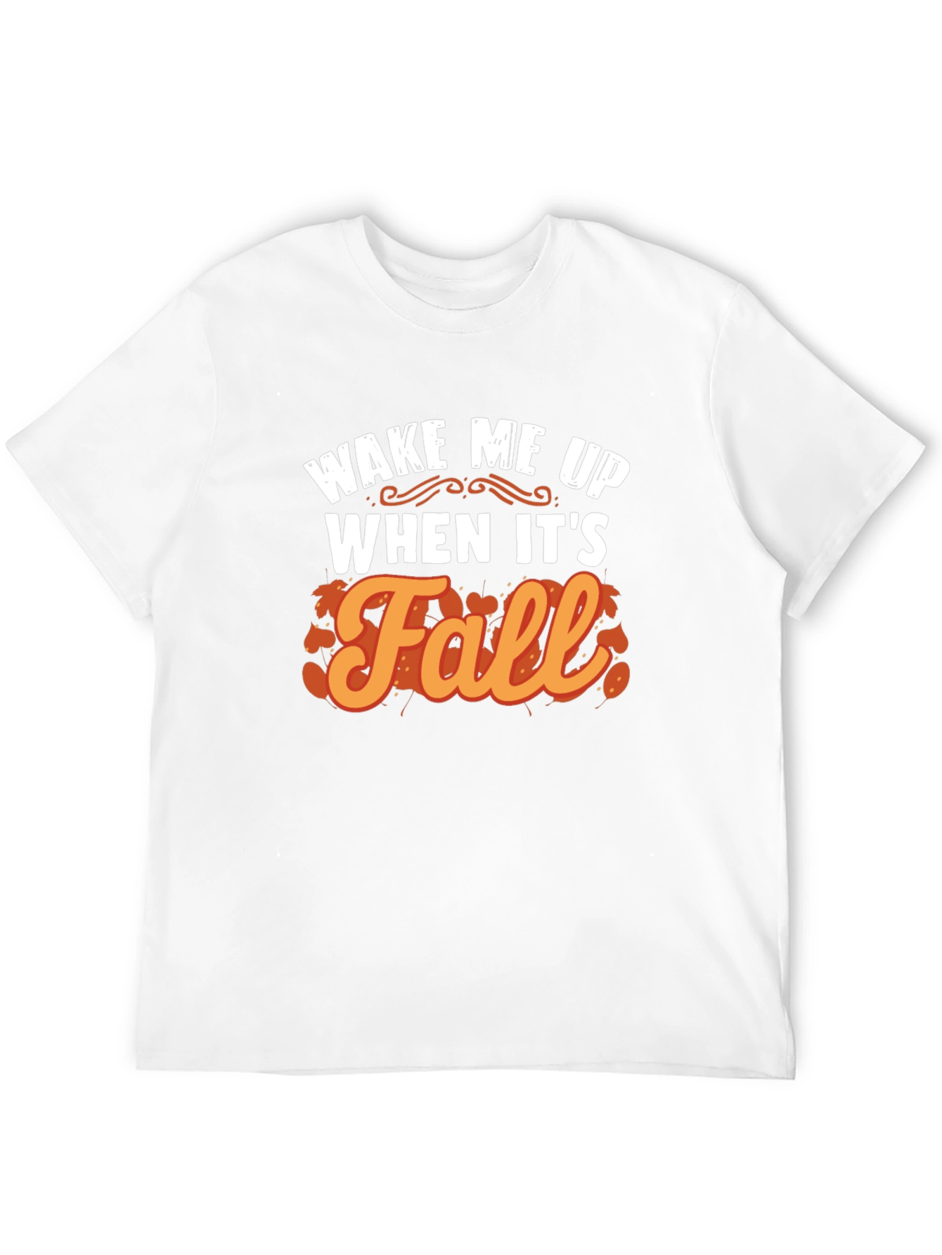 Wake Me Up When Its Fall Black Graphic Tee