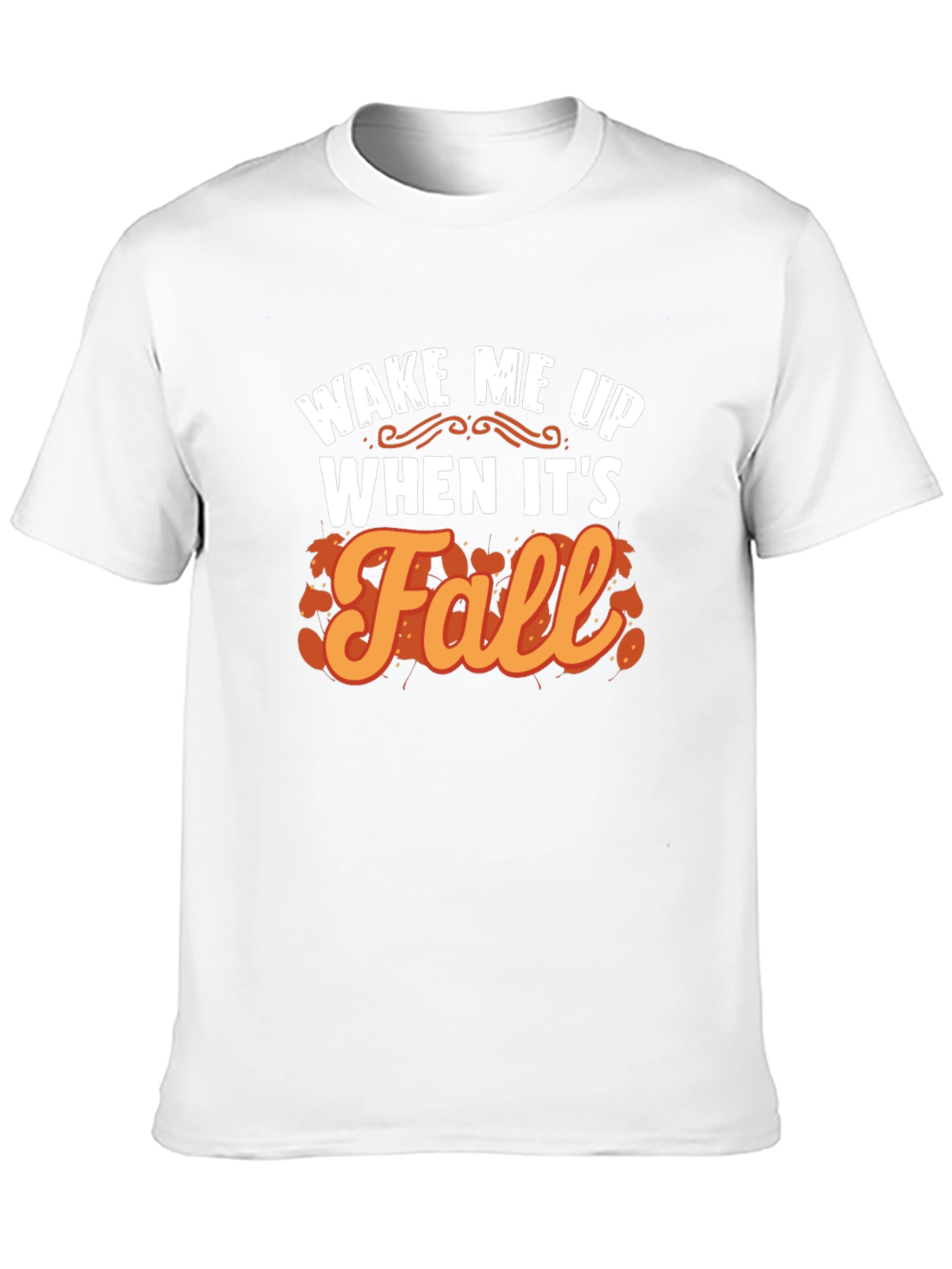 Wake Me Up When Its Fall Black Graphic Tee