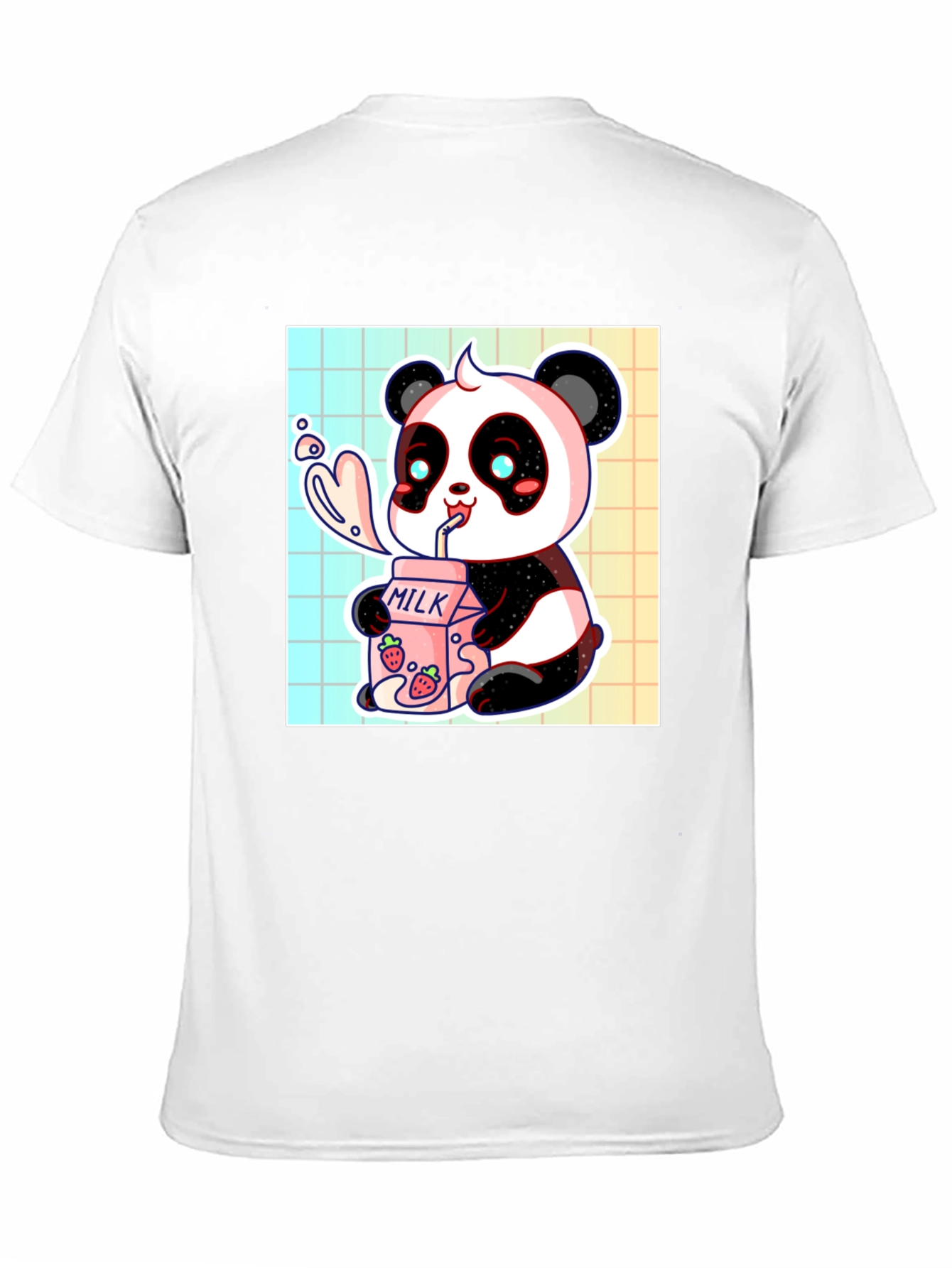 Cute Panda Milk T-Shirt - Kawaii Style