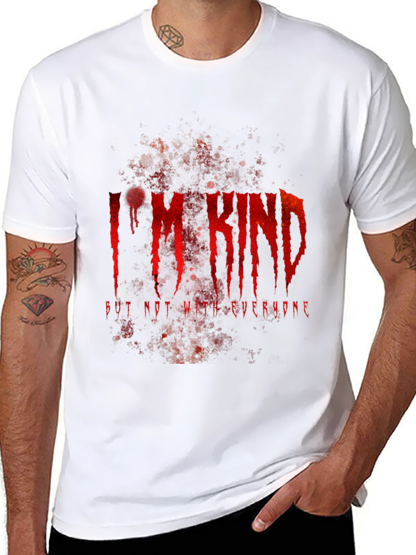 Im Kind Tee - Edgy Graphic Print