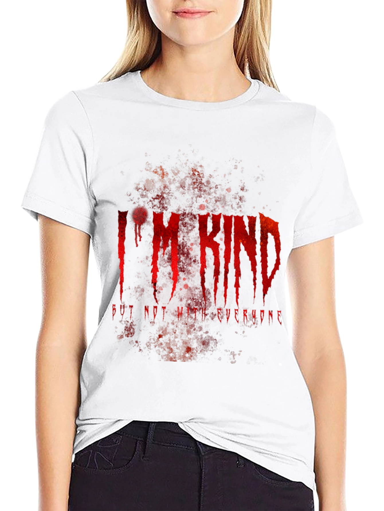 Im Kind Tee - Edgy Graphic Print