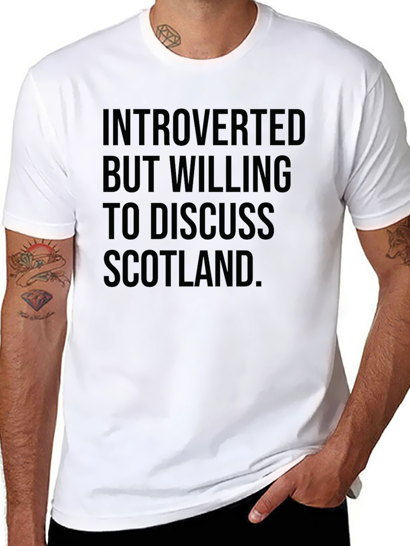 Introverted Scotland T-Shirt -  Discuss Scotland