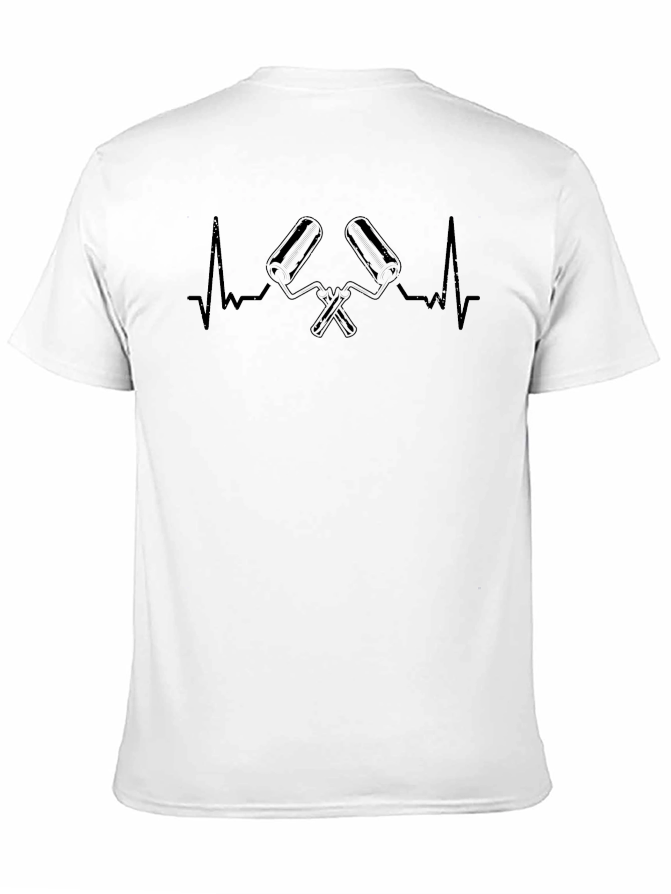 Painters Heartbeat T-Shirt - Black