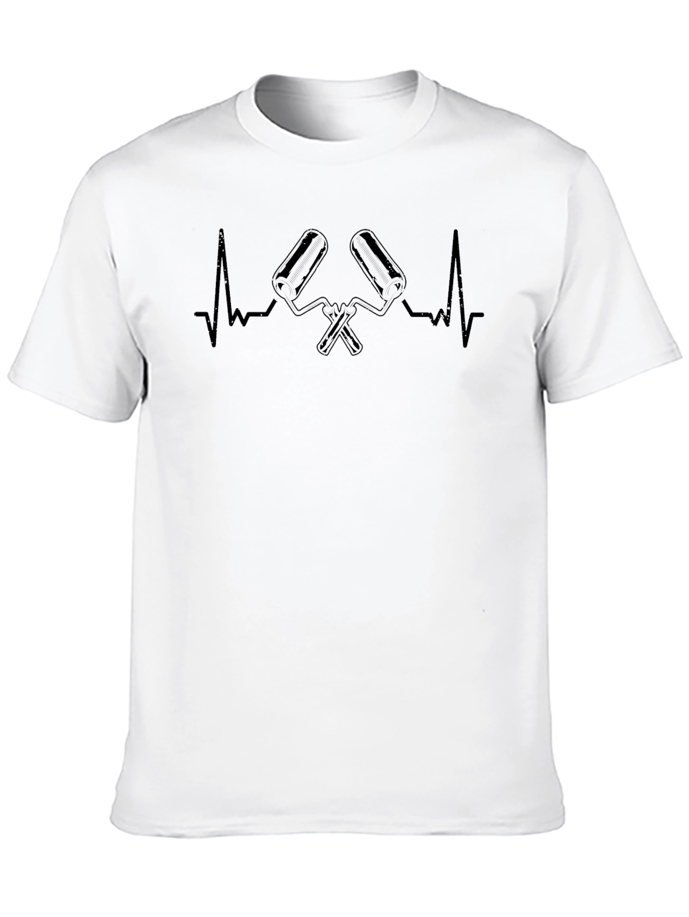 Painters Heartbeat T-Shirt - Black