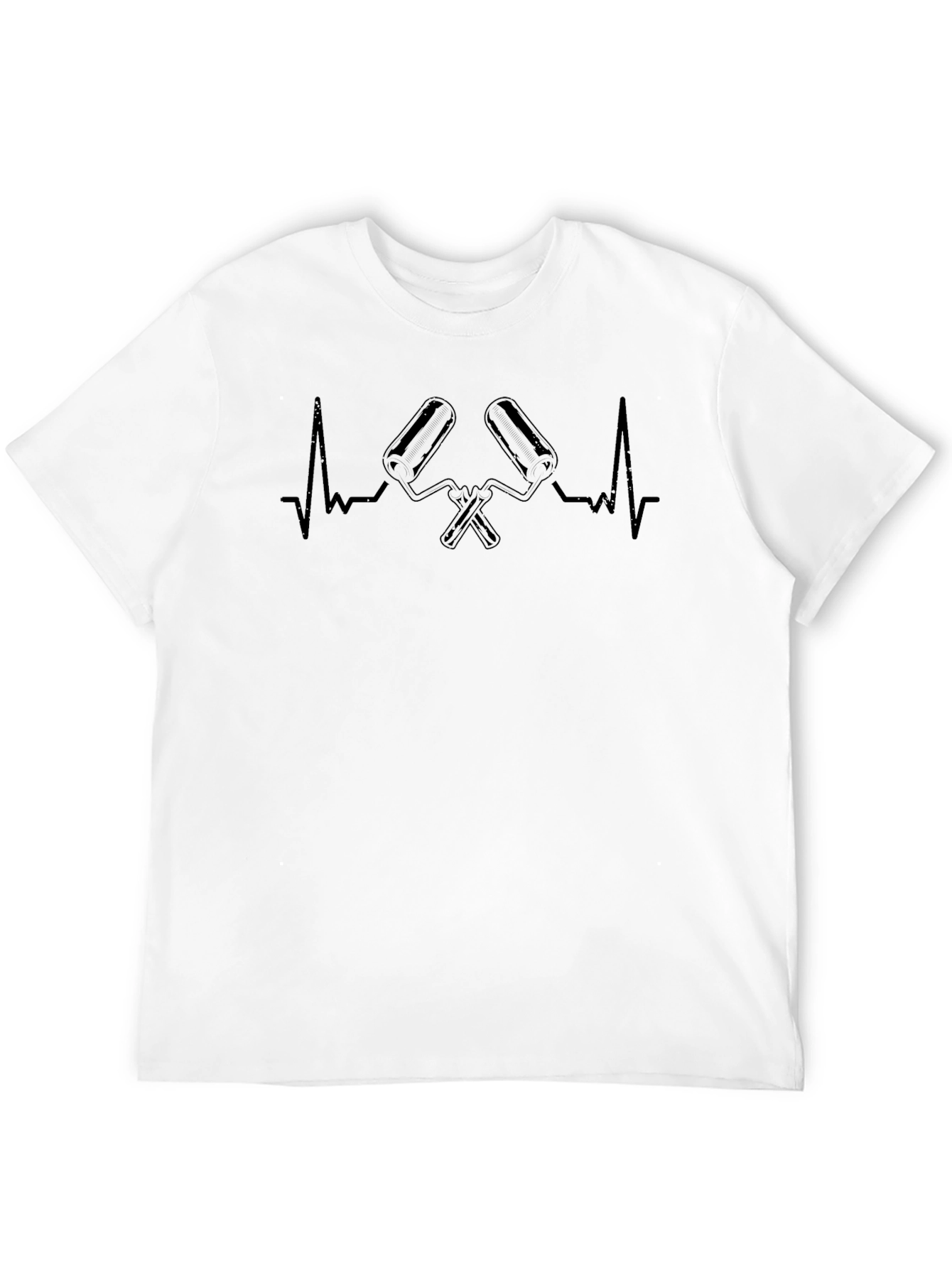 Painters Heartbeat T-Shirt - Black