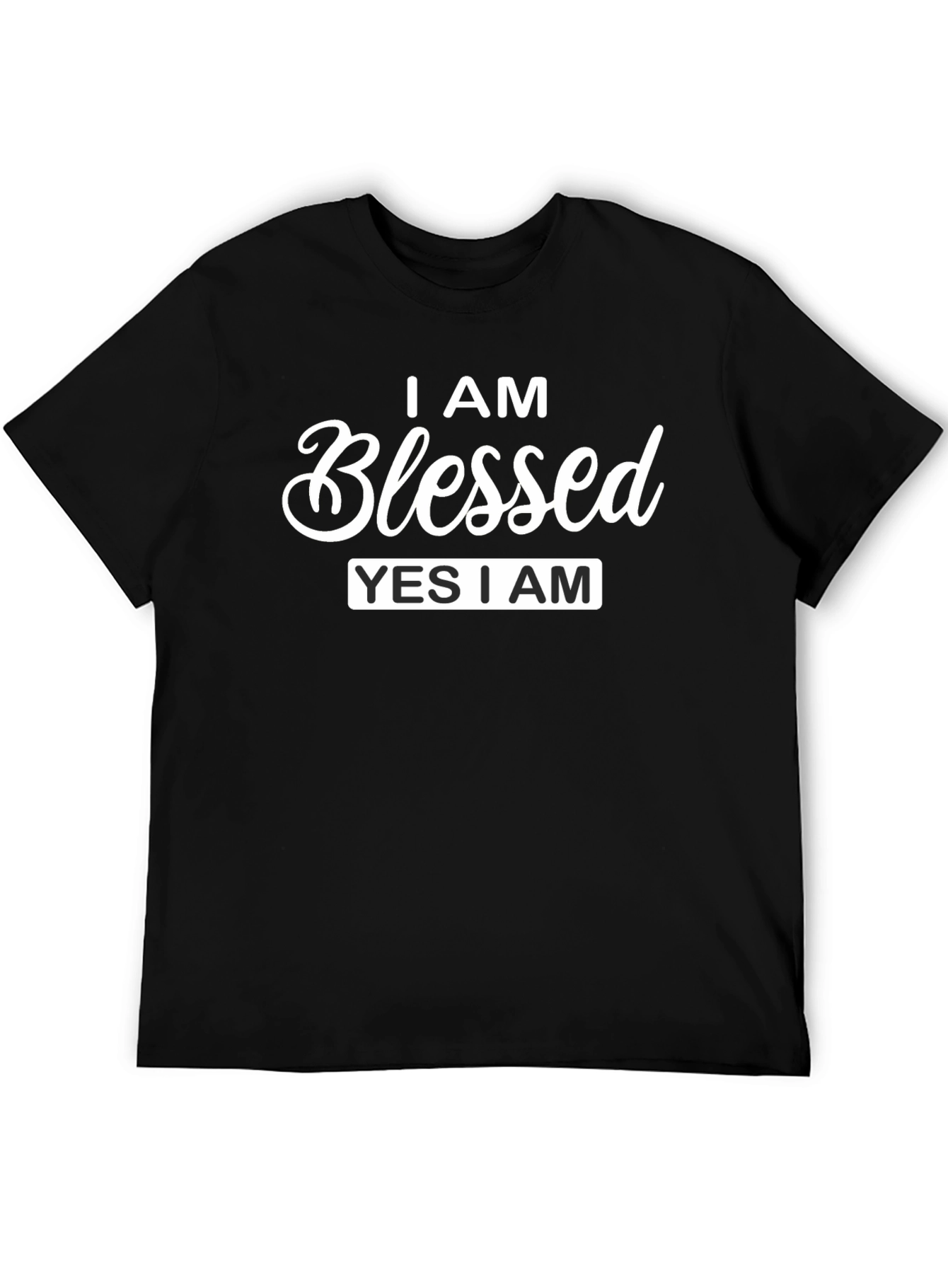 I am Blessed Graphic T-Shirt - Black